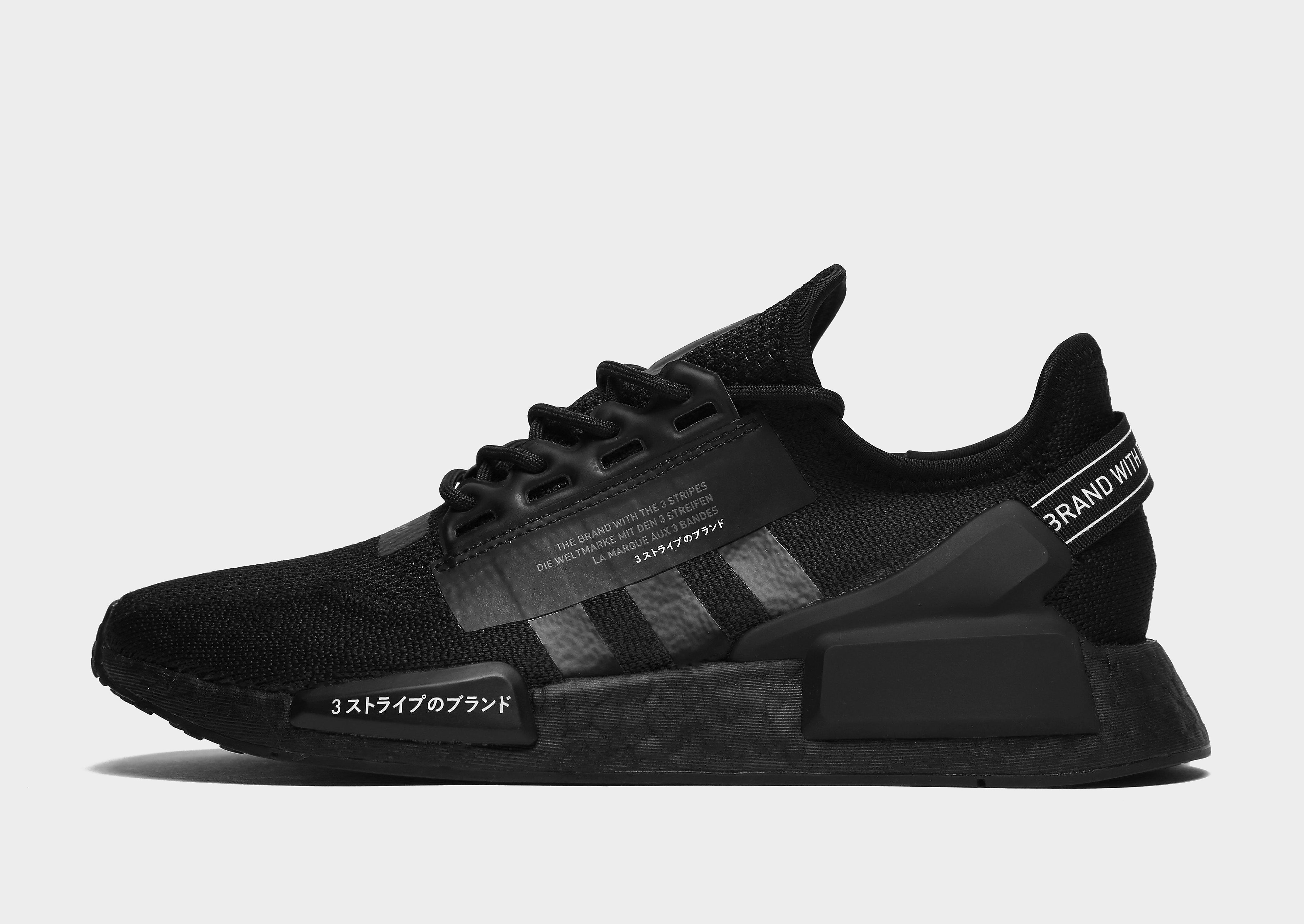 

adidas Originals NMD_R1 V2 - Only at JD - BLACK/White - Mens, BLACK/White
