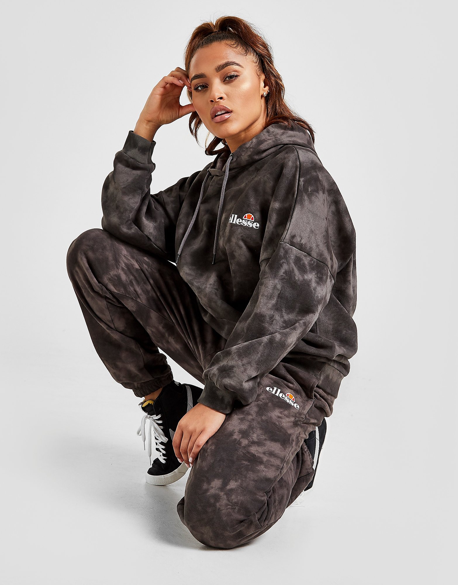 

Ellesse Tie Dye Fleece Joggers - Only at JD - Black/Grey - Womens, Black/Grey
