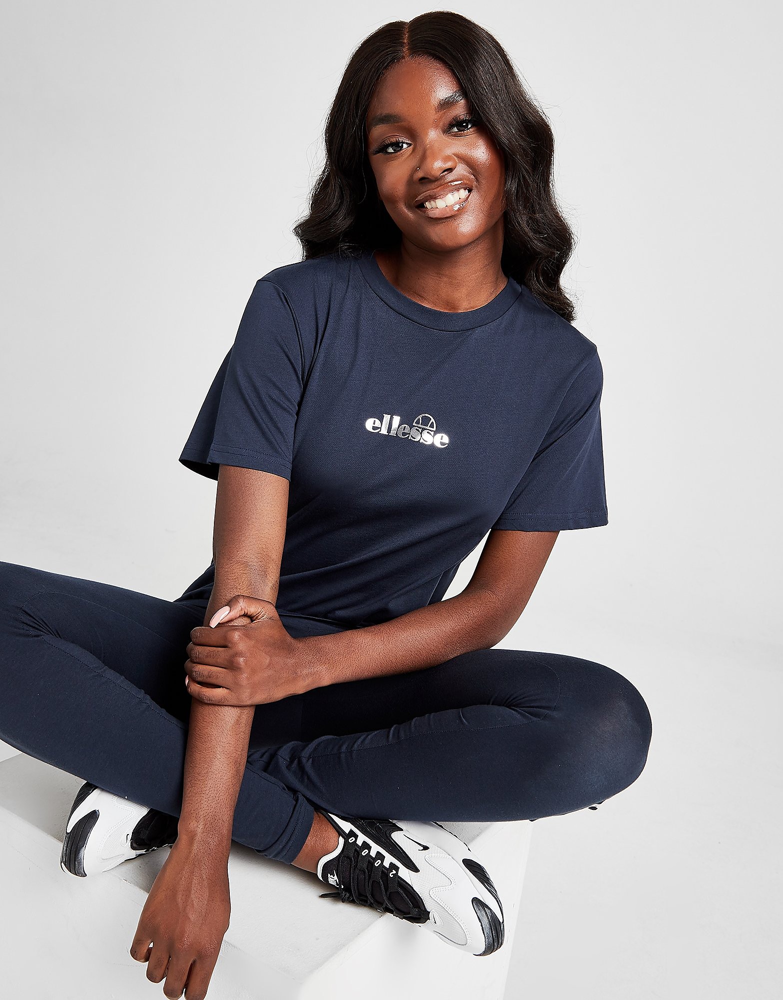 

Ellesse Core Small Logo T-Shirt - Only at JD - Navy/Silver - Womens, Navy/Silver