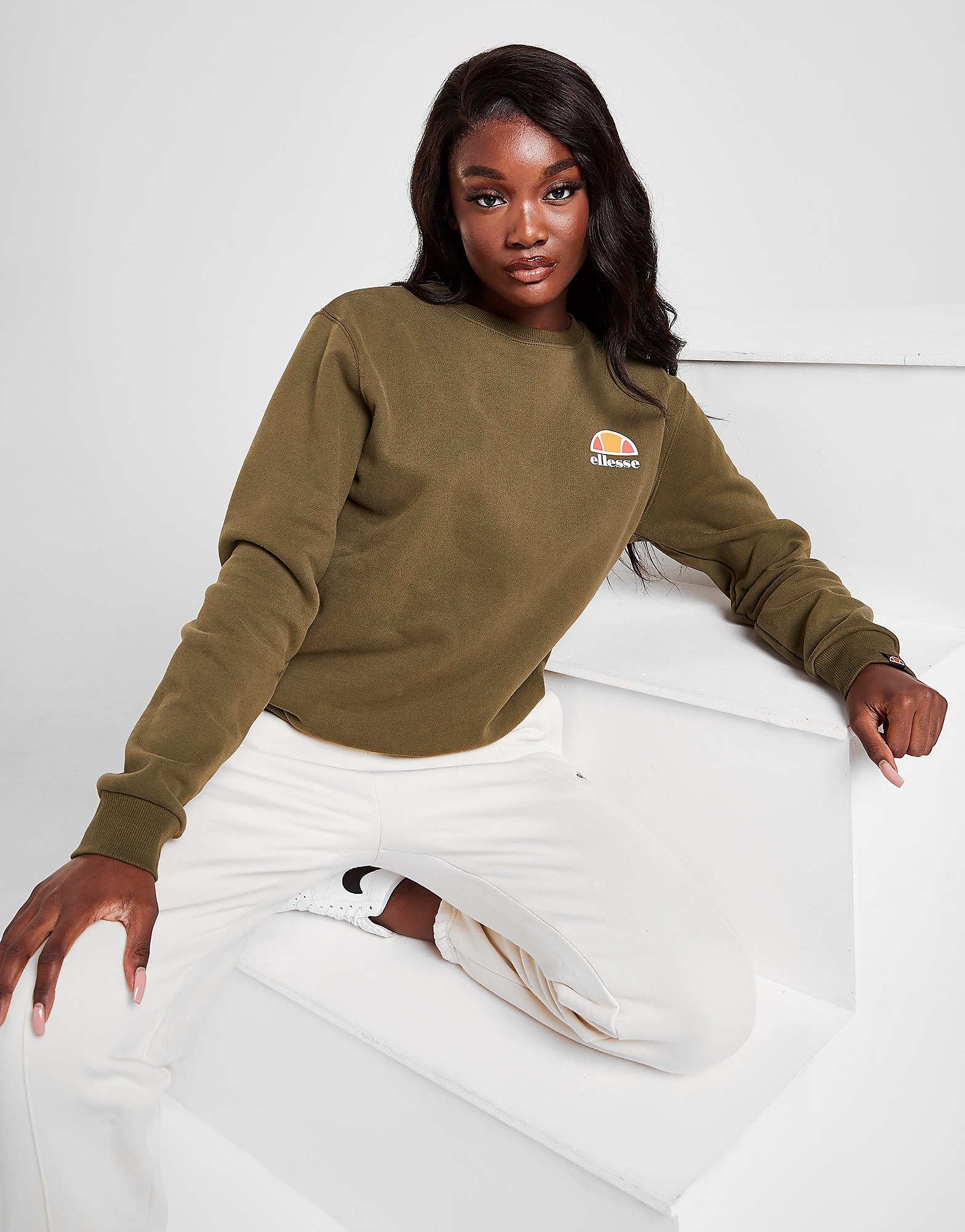 

Ellesse Core Crew Sweatshirt - Green - Womens, Green