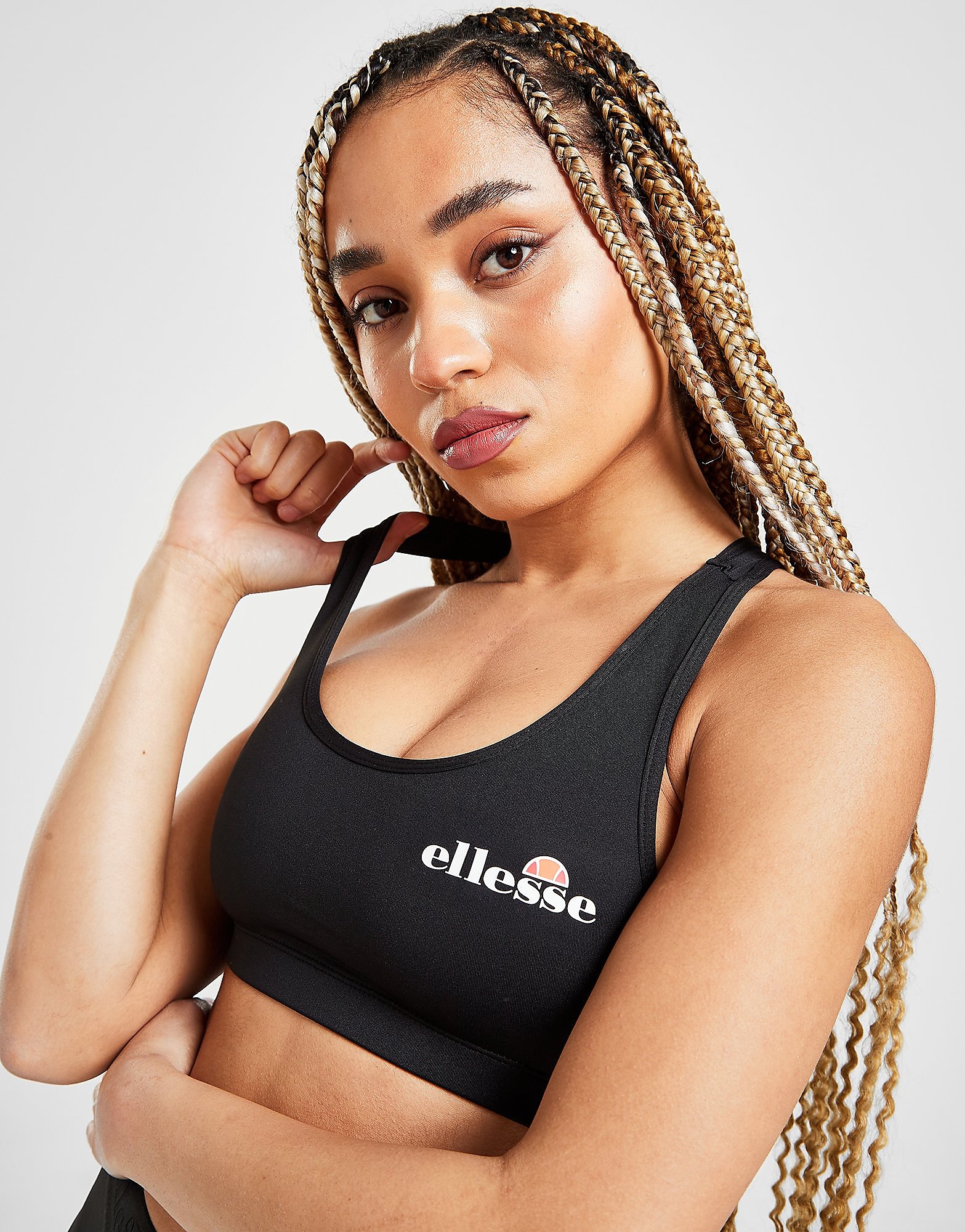 

Ellesse Core Logo Bra - Black - Womens, Black