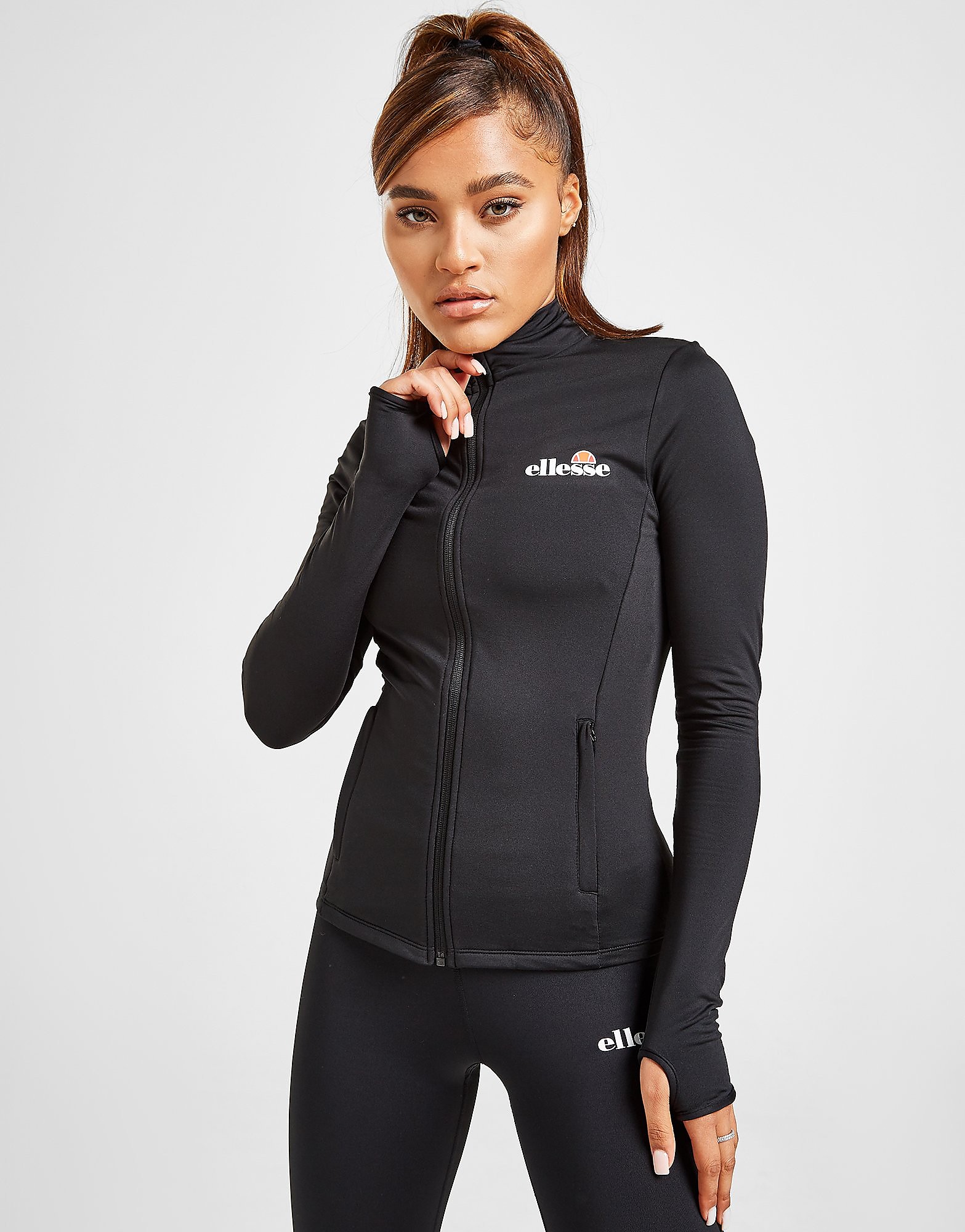 

Ellesse Core Logo Full Zip Track Top - Black - Womens, Black