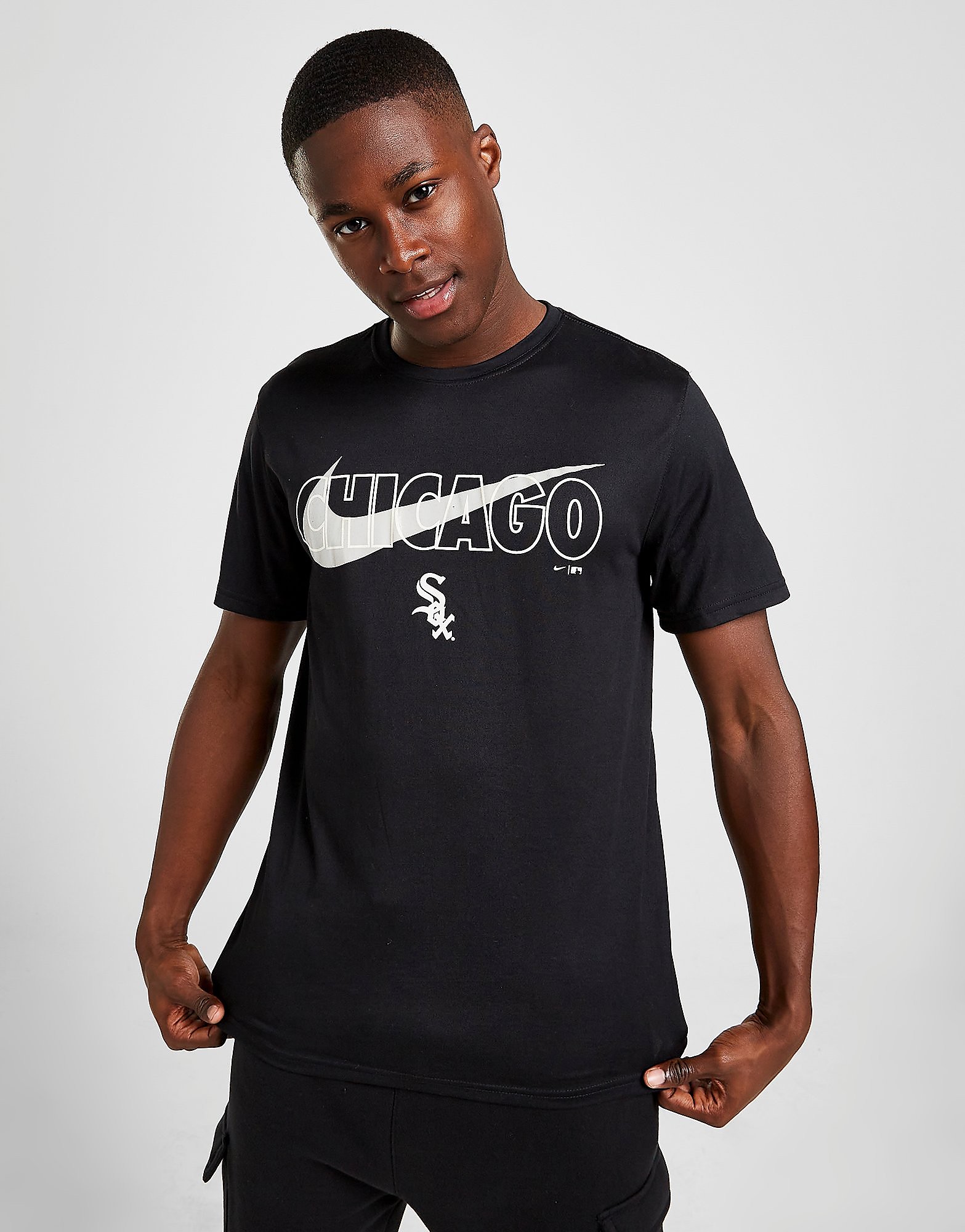 

Nike MLB Chicago White Sox Swoosh T-Shirt - Black - Mens, Black
