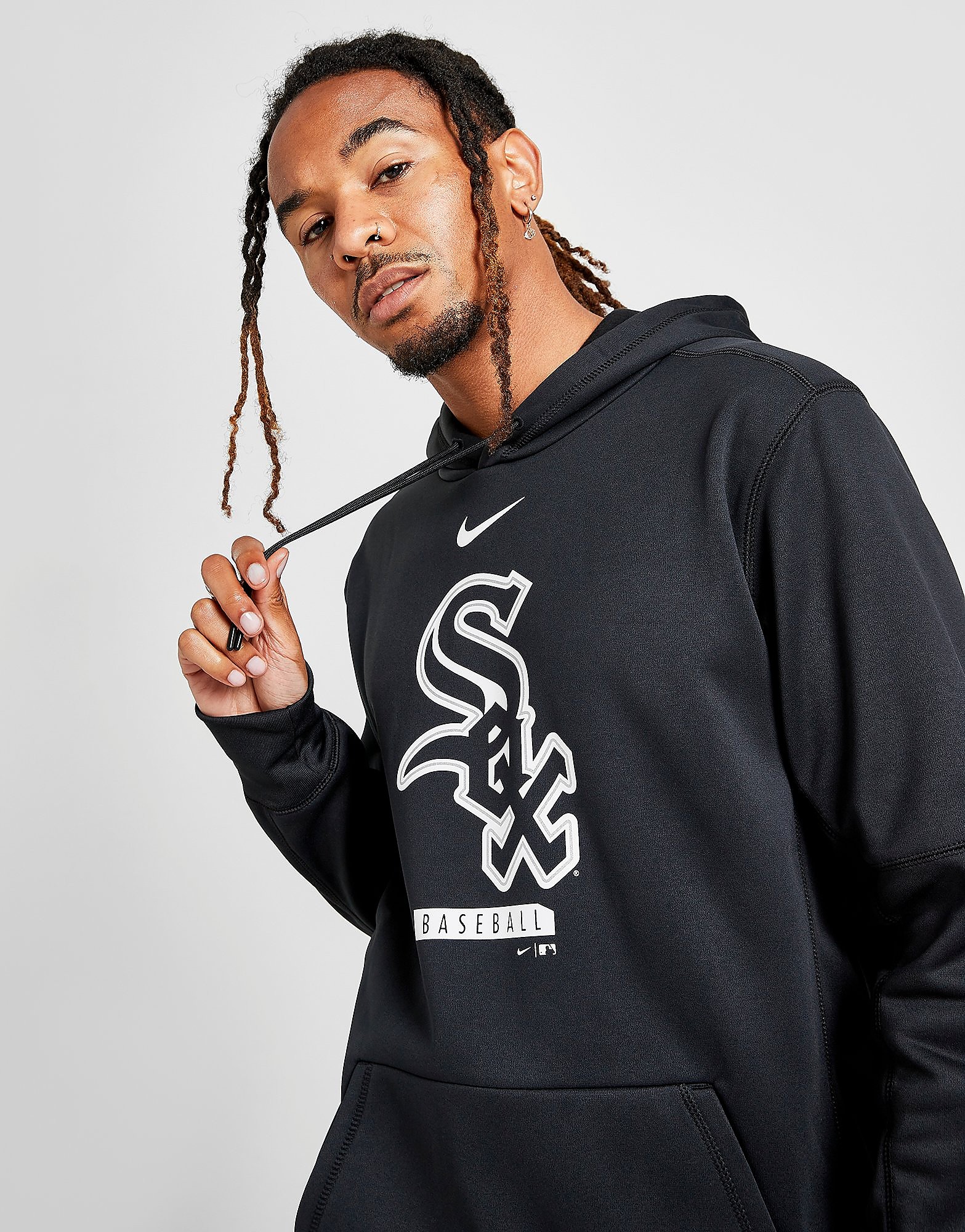 

Nike MLB Chicago White Sox Therma Hoodie - Black - Mens, Black