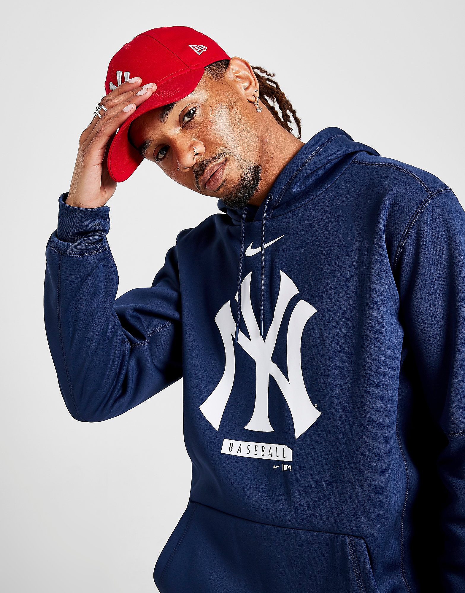 

Nike MLB New York Yankees Therma Hoodie - Blue - Mens, Blue