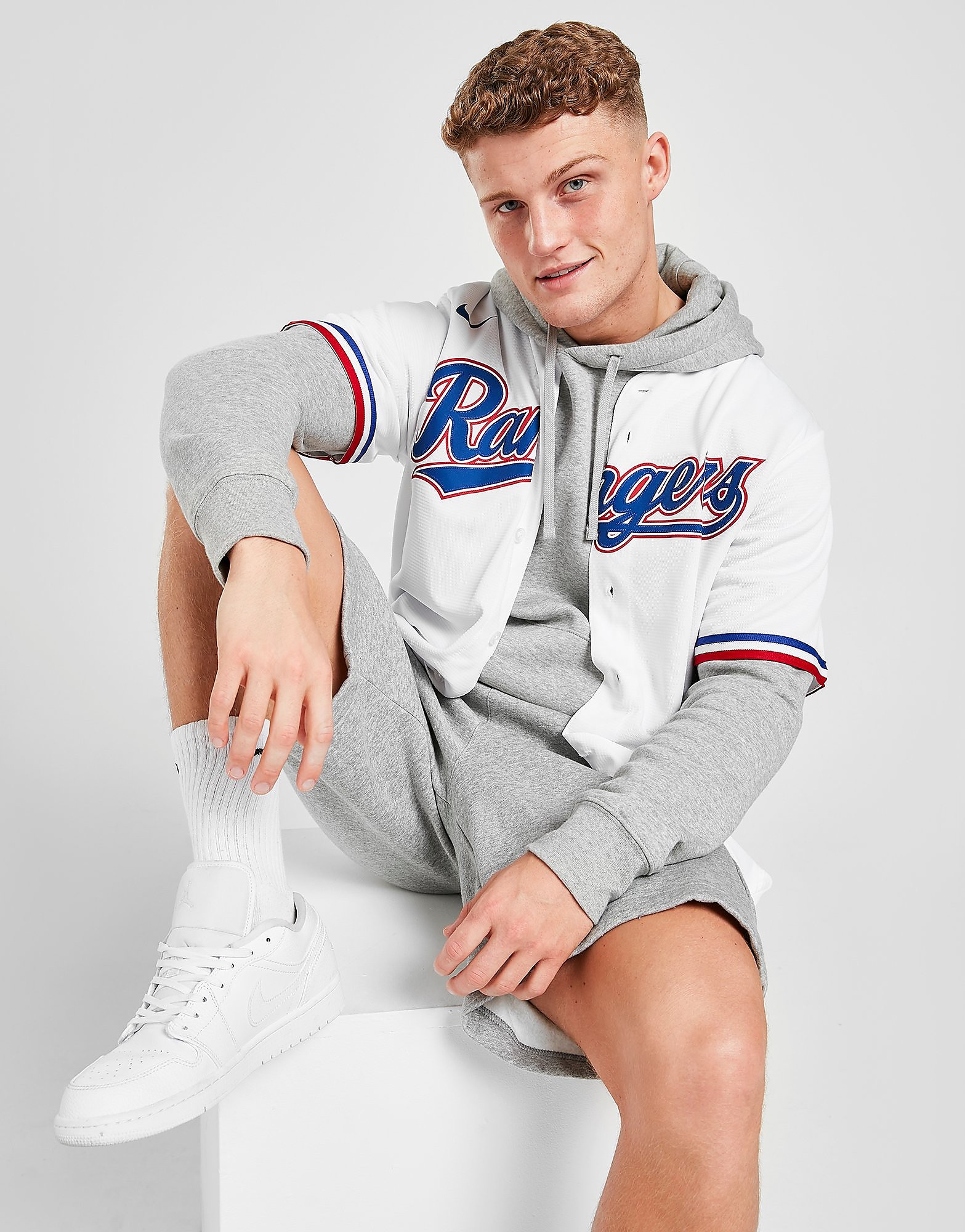 

Nike MLB Texas Rangers Home Jersey - White - Mens, White