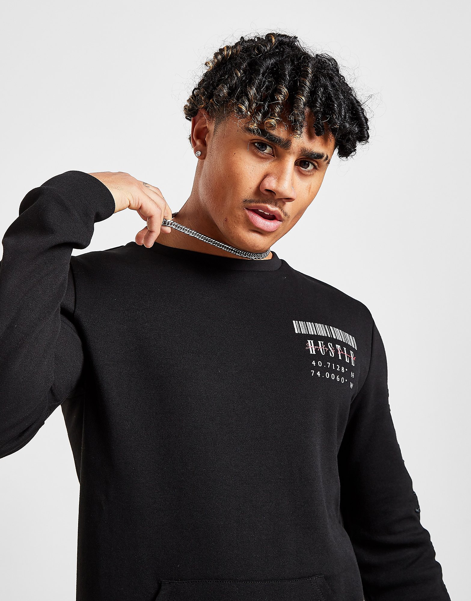 

Supply & Demand Scribble Crew Sweatshirt - Black - Mens, Black