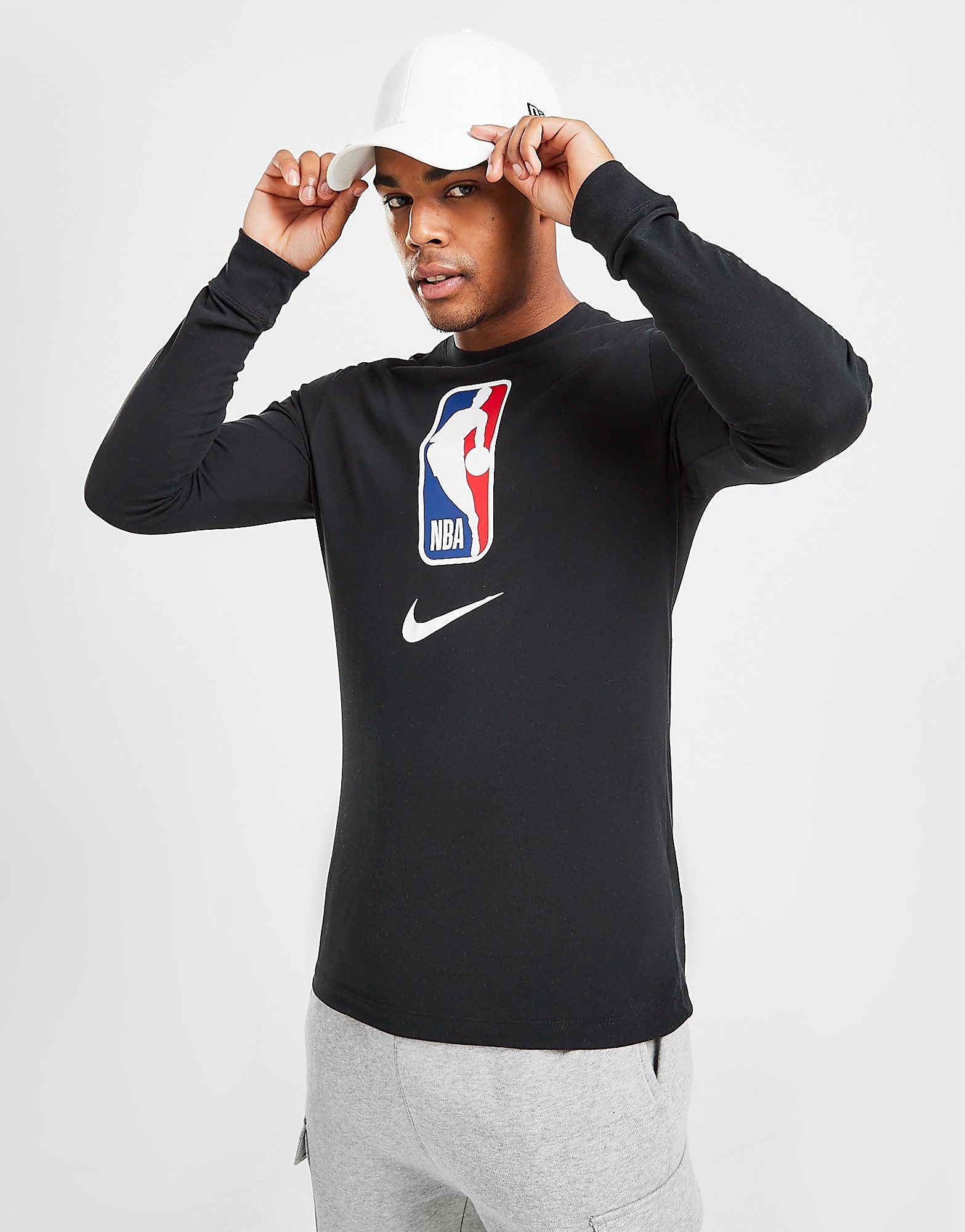 

Nike NBA Dri-FIT Long Sleeve T-Shirt - Black - Mens, Black