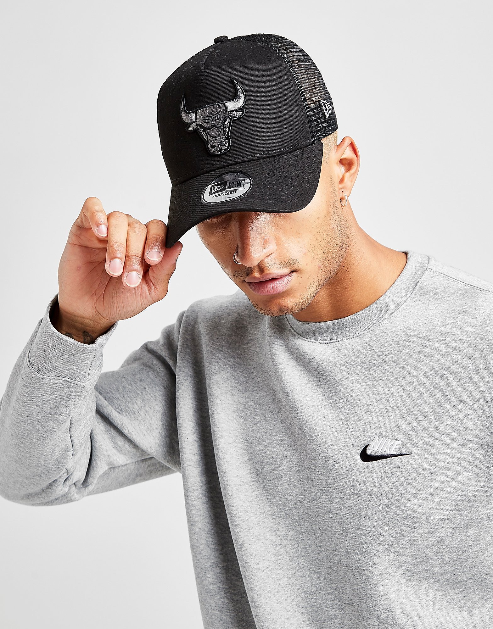 

New Era NBA Chicago Bulls Trucker Cap - Black - Mens, Black