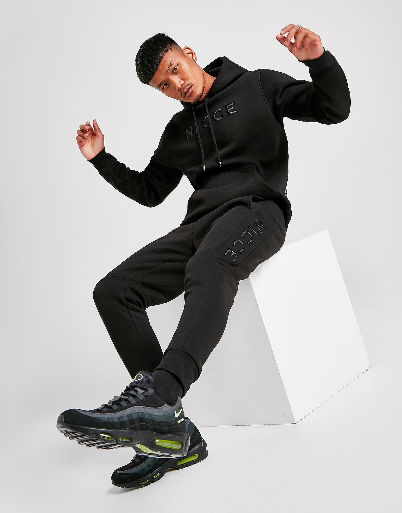 

Nicce Mercury Fleece Tracksuit - Black - Mens, Black