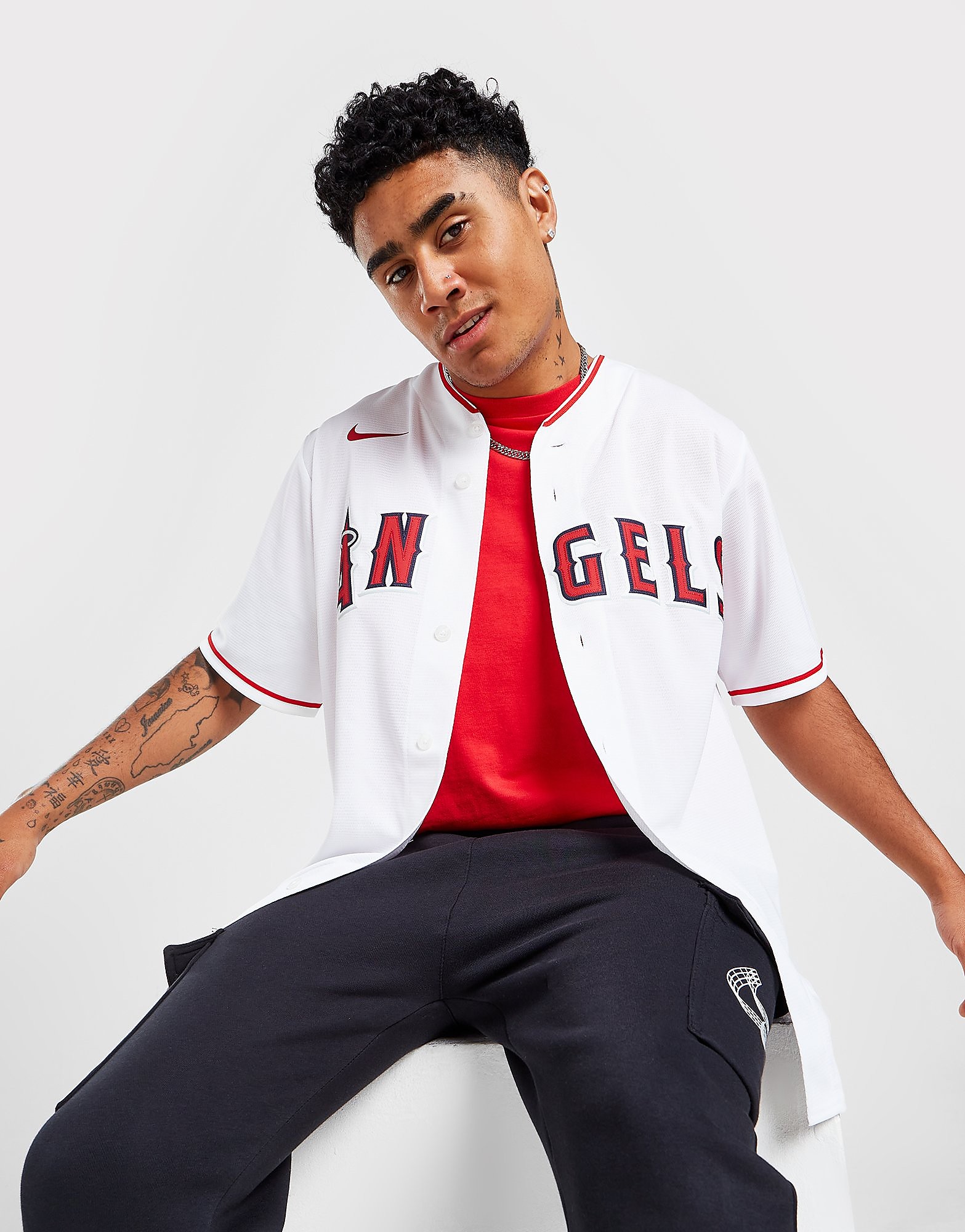 

Nike MLB Los Angeles Angels Home Jersey - White - Mens, White
