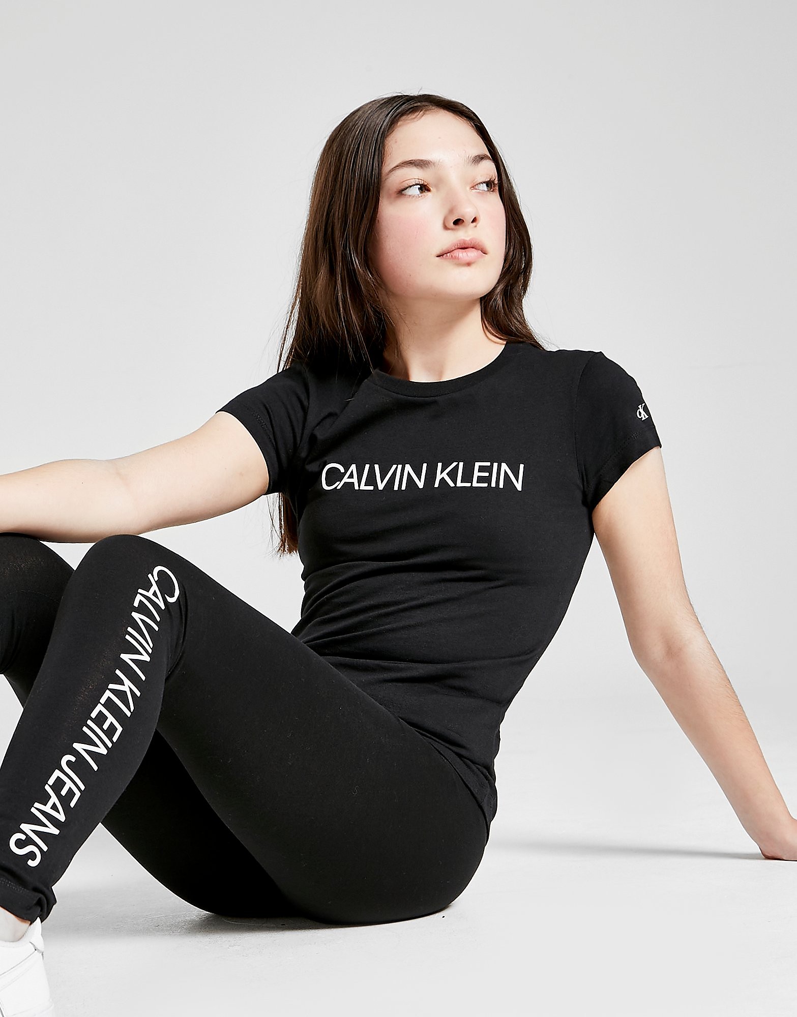 

Calvin Klein Institutional Logo Slim T-Shirt - Black - Kids, Black