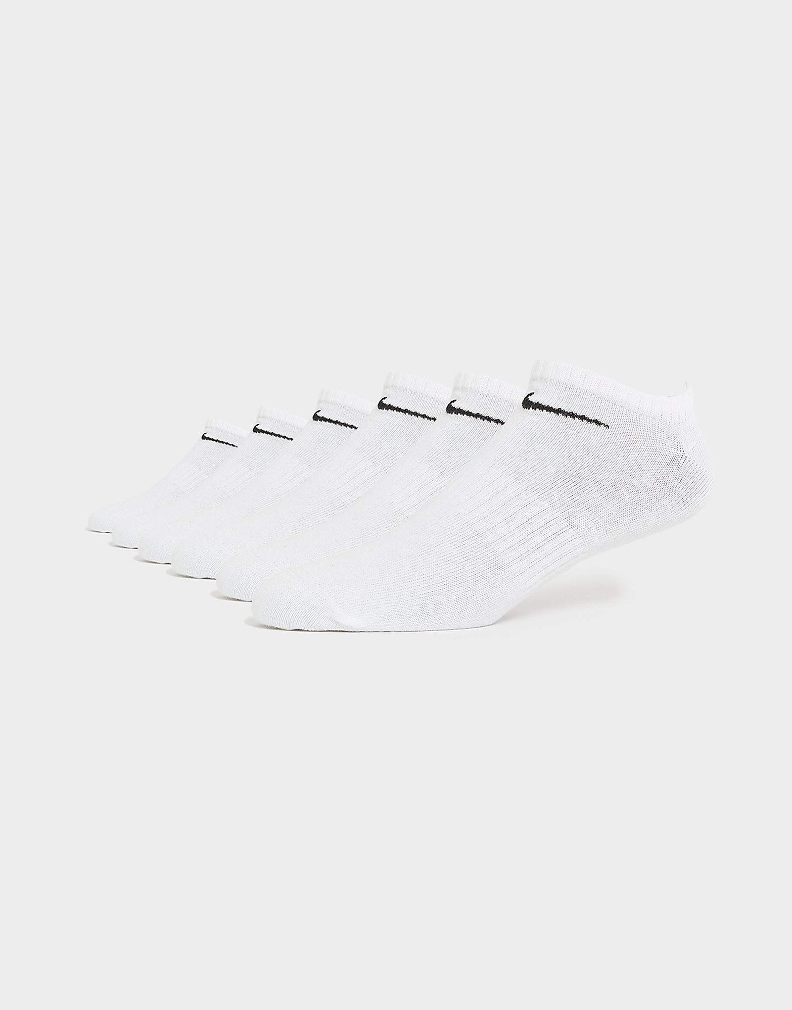 

Nike 6-Pack No Show Socks - White/White - Womens, White/White