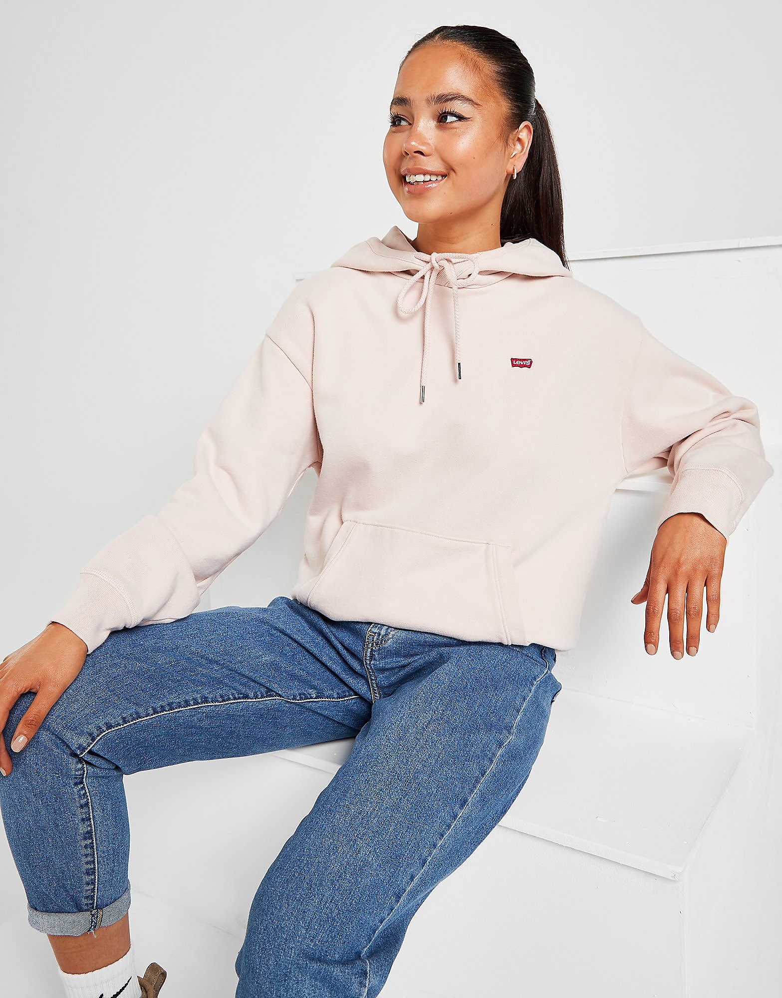 

Levis Small Logo Overhead Hoodie - Pink - Womens, Pink