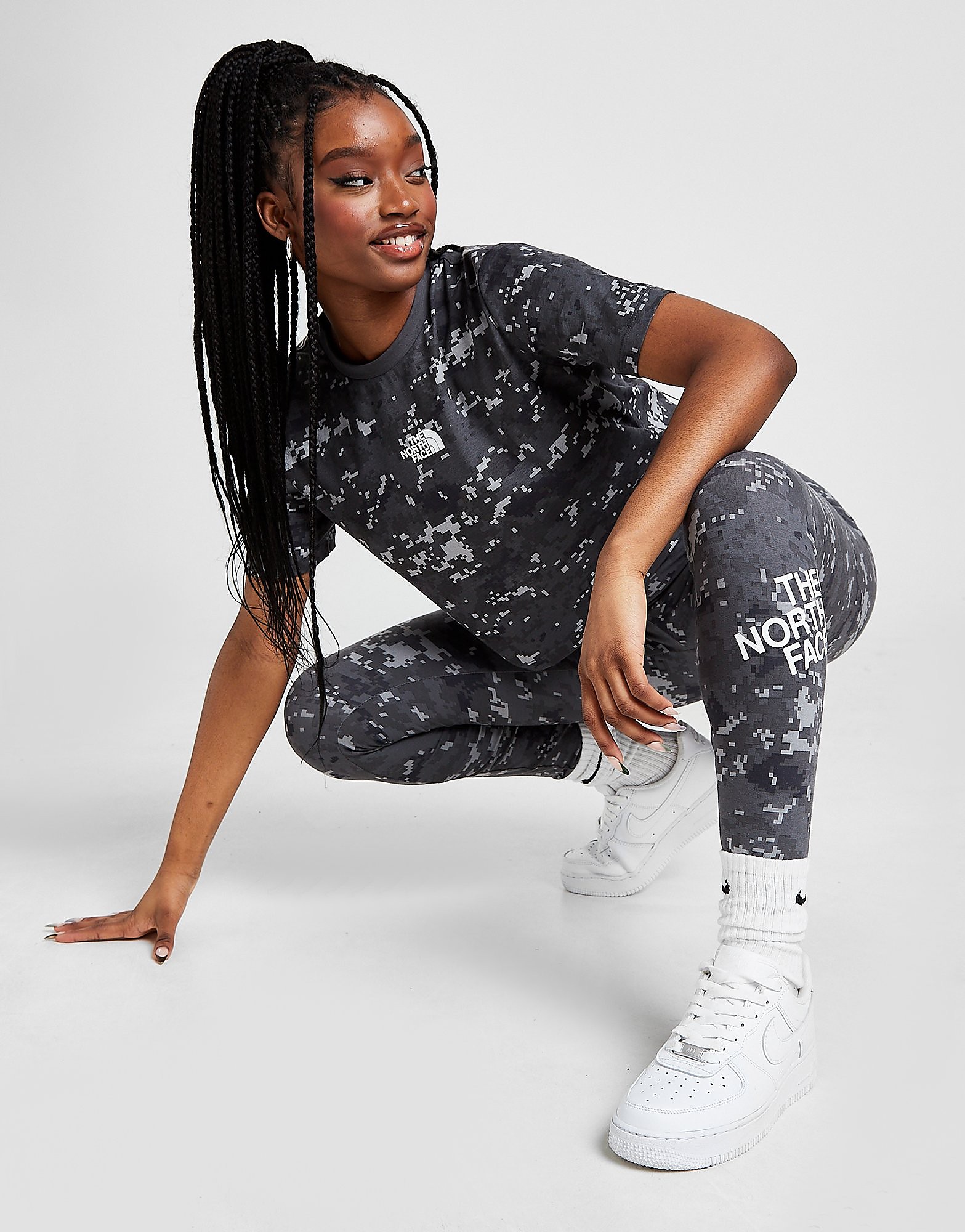 

The North Face Tape Waist Leggings - Only at JD - Grey - Womens, Grey