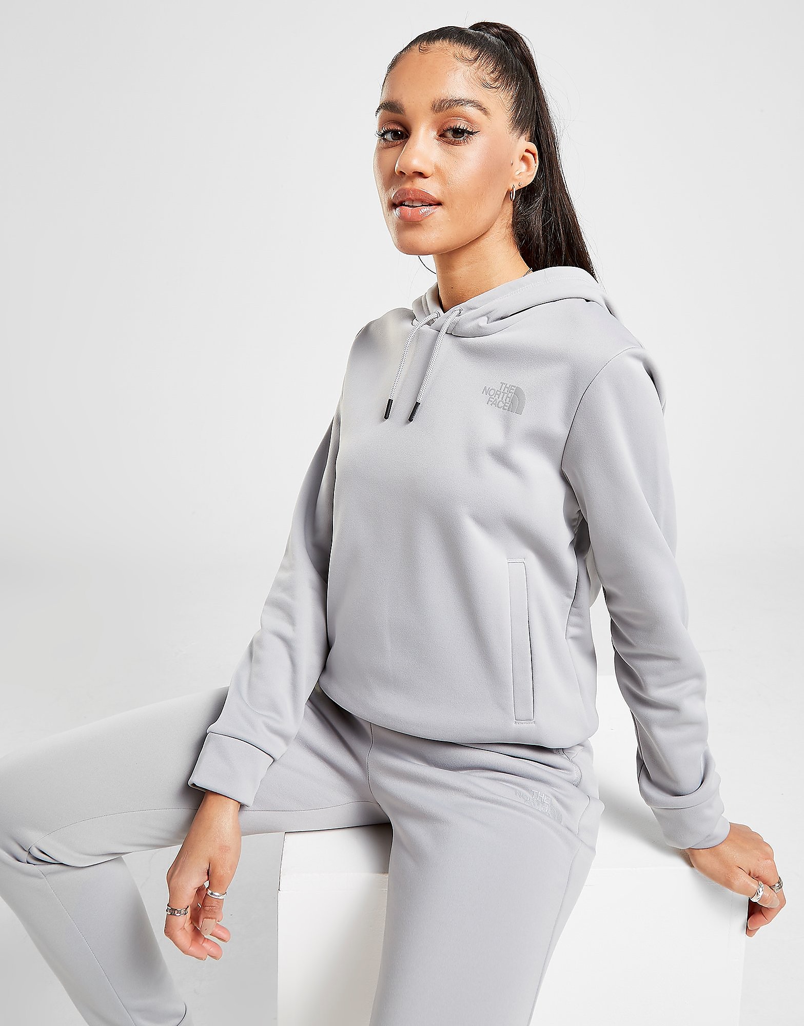 The North Face Mittelegi Woven Mix Hoodie - Only at JD - Grey/GRY$ - Womens, Grey/GRY$