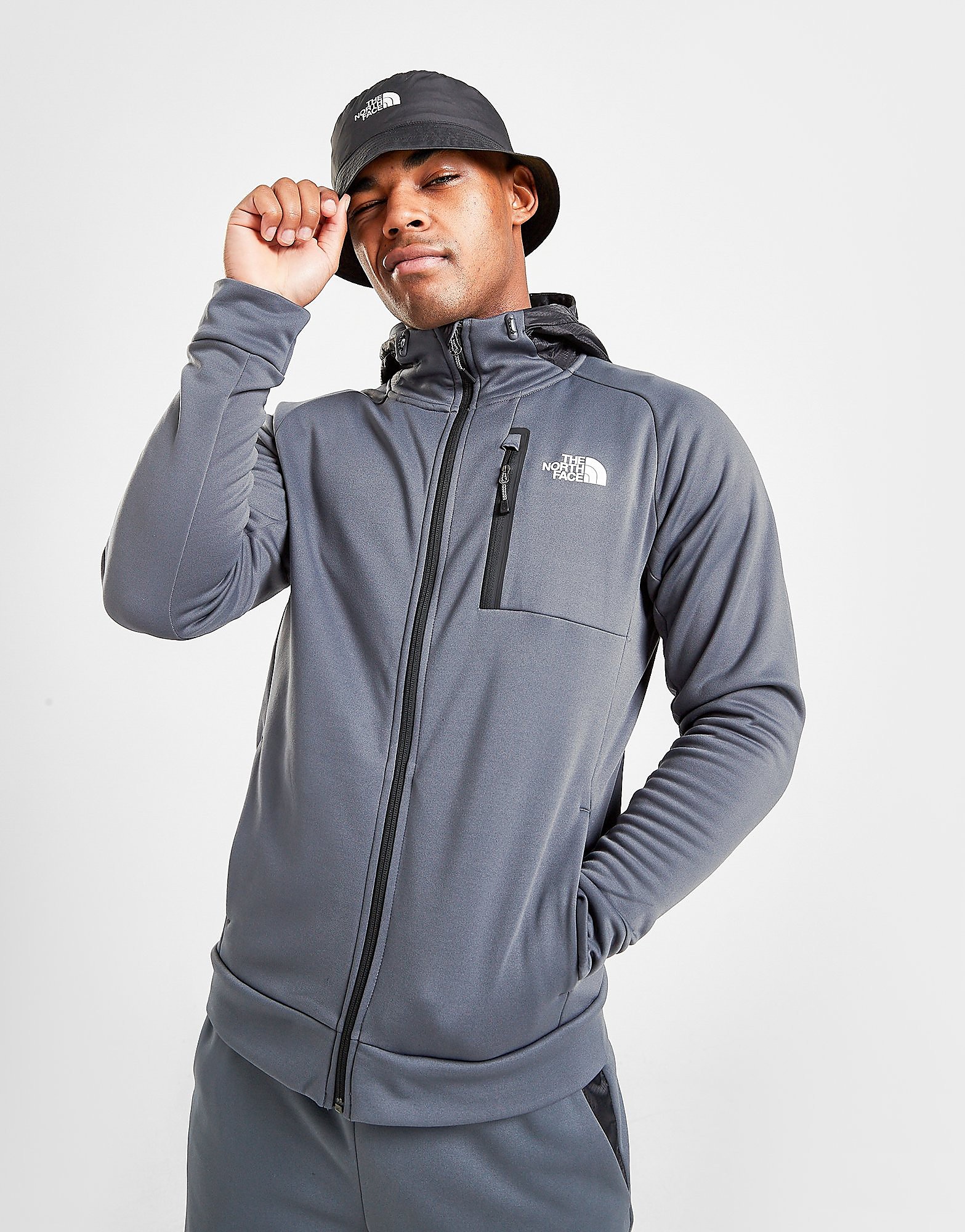 

The North Face Mittelegi Full Zip Woven Hoodie - Only at JD - Grey - Mens, Grey