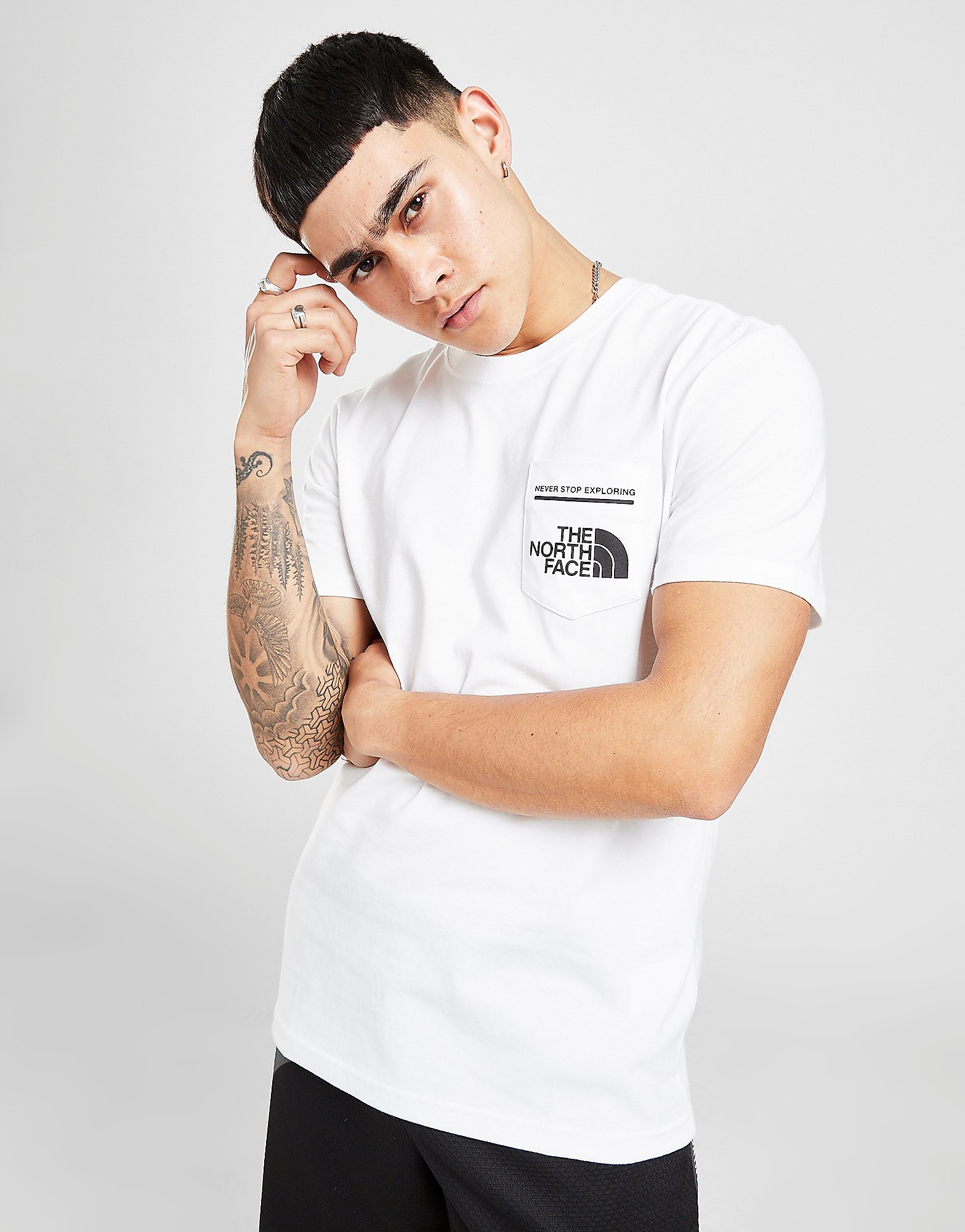 

The North Face Pocket T-Shirt - Only at JD - White - Mens, White
