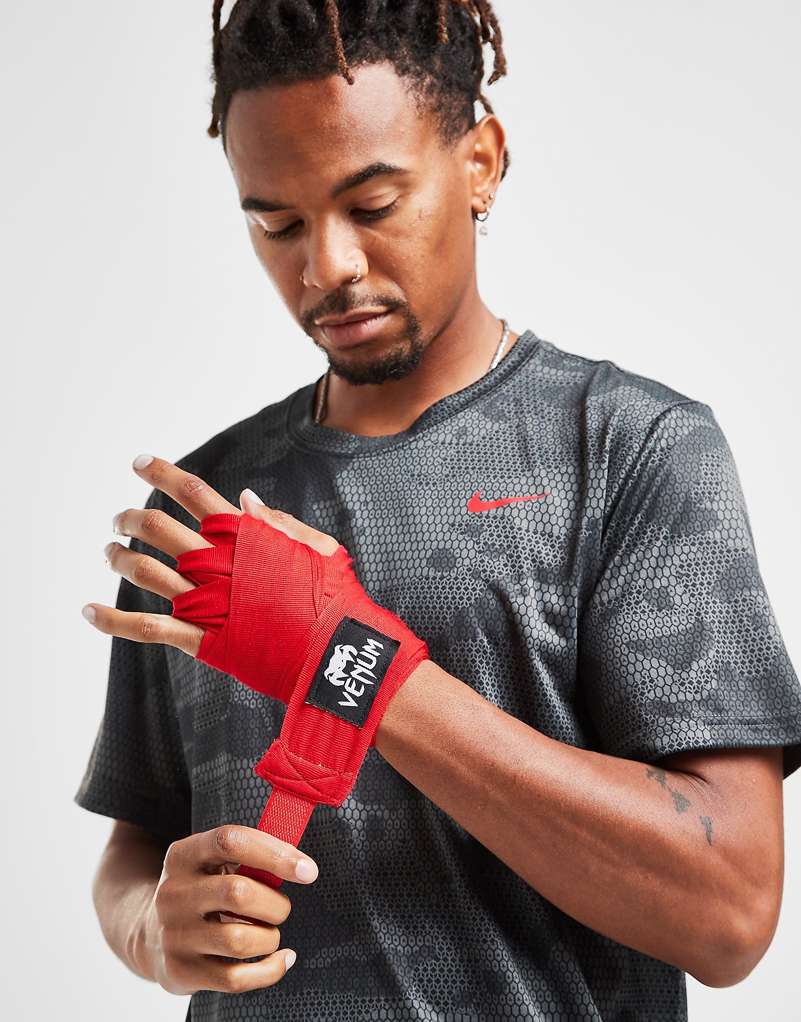 Venum Kontact Boxing Wraps - Red - Womens, Red
