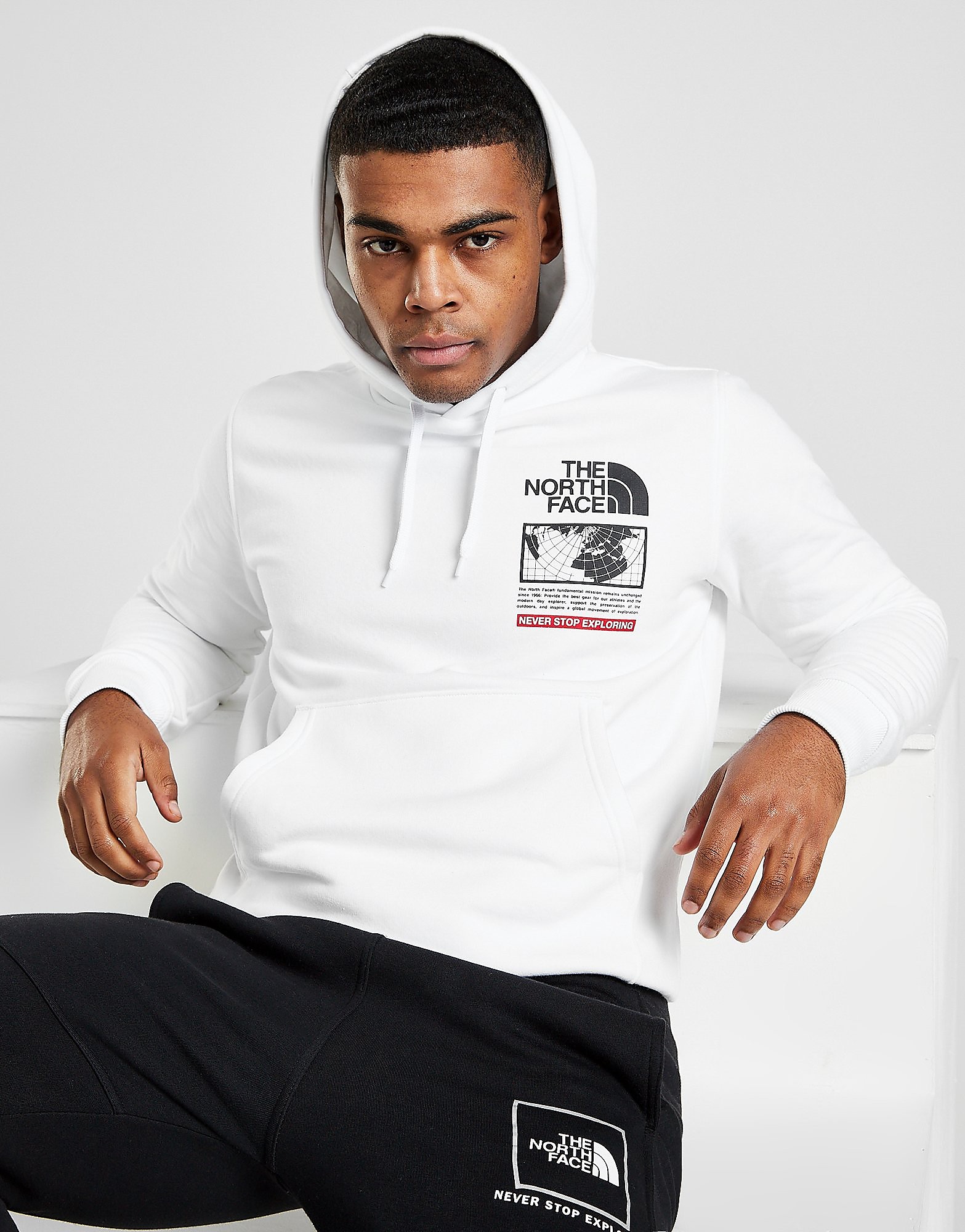 

The North Face Maps Hoodie - Only at JD - White - Mens, White