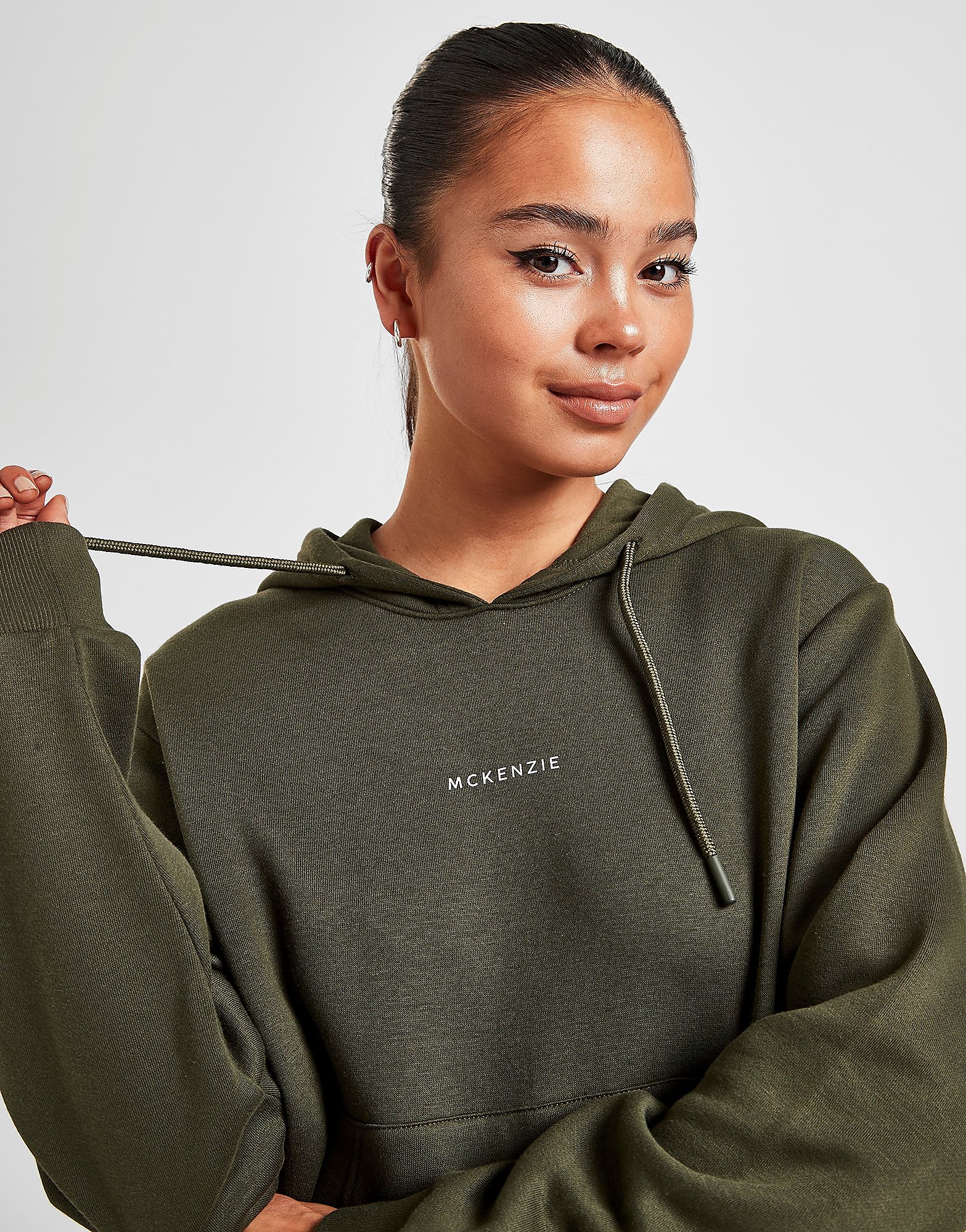 

McKenzie Essential Overhead Boyfriend Hoodie - Green - Womens, Green