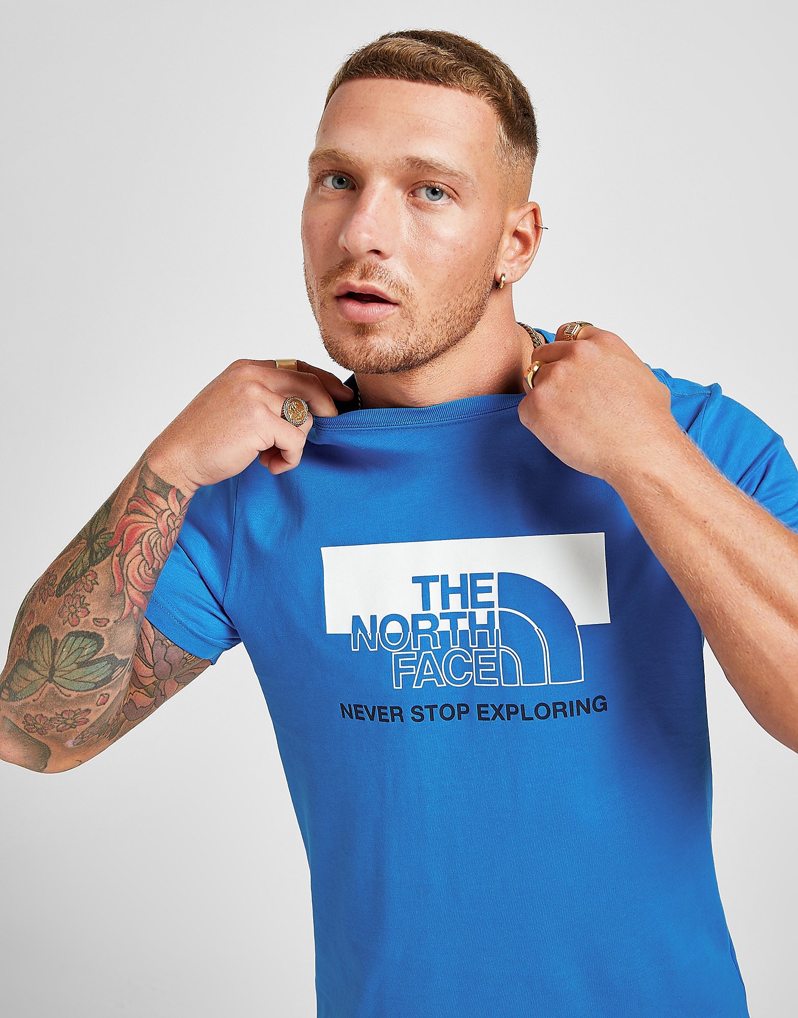 

The North Face Shadow Logo T-Shirt - Only at JD - Blue - Mens, Blue
