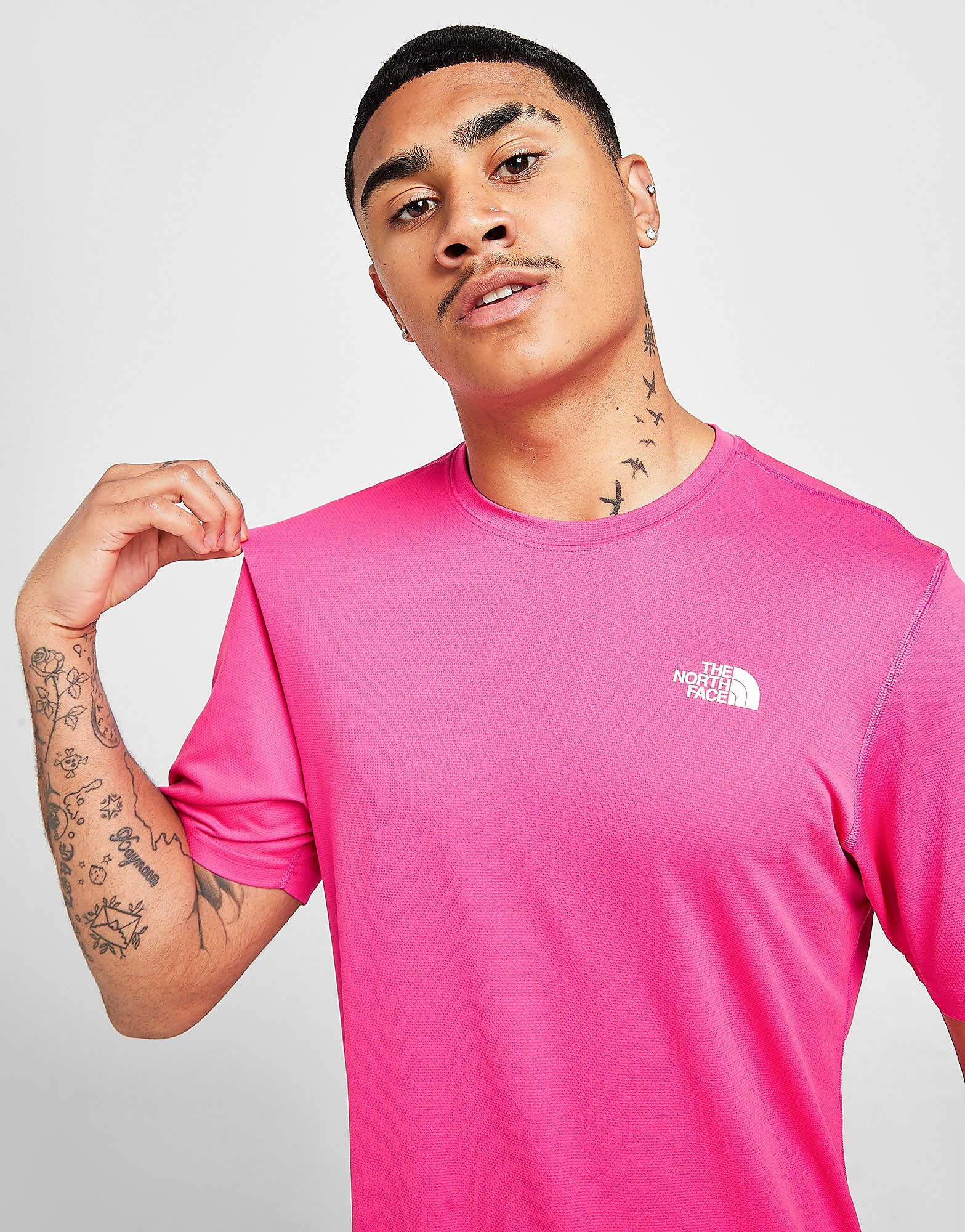 

The North Face Flex T-Shirt - Only at JD - Pink - Mens, Pink