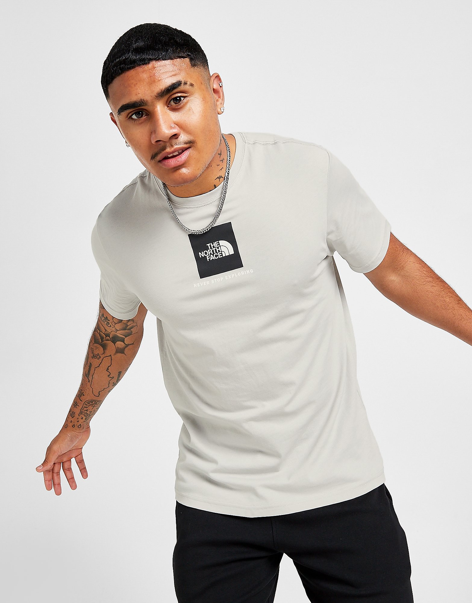 

The North Face Central Box Short Sleeve T-Shirt - Only at JD - Grey - Mens, Grey