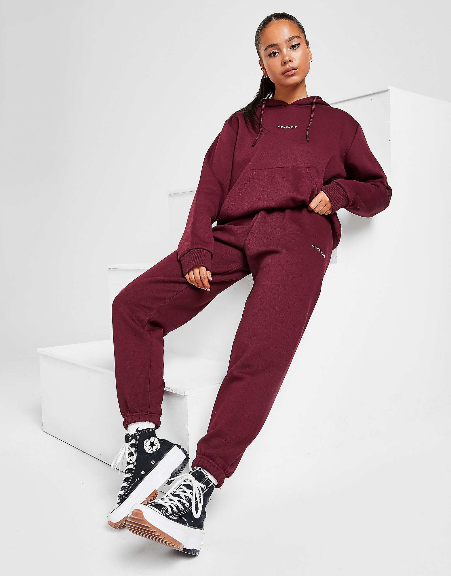 

McKenzie Essential Fleece Joggers - Burgundy - Womens, Burgundy