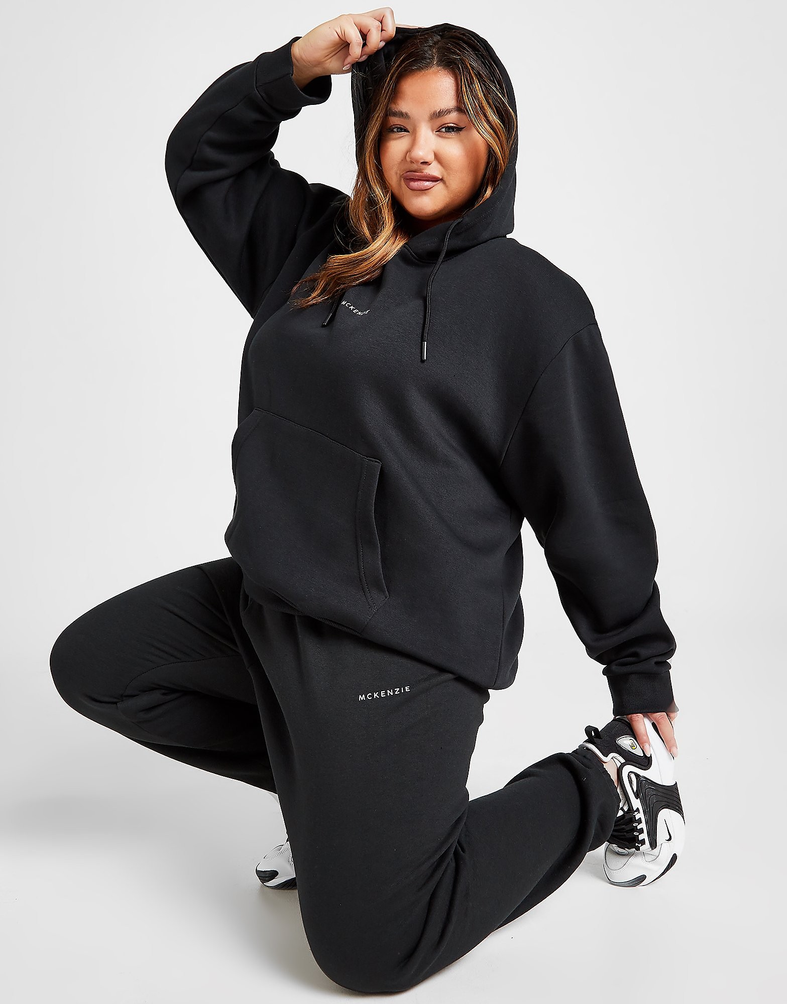 

McKenzie Essential Plus Size Fleece Joggers - Black - Womens, Black