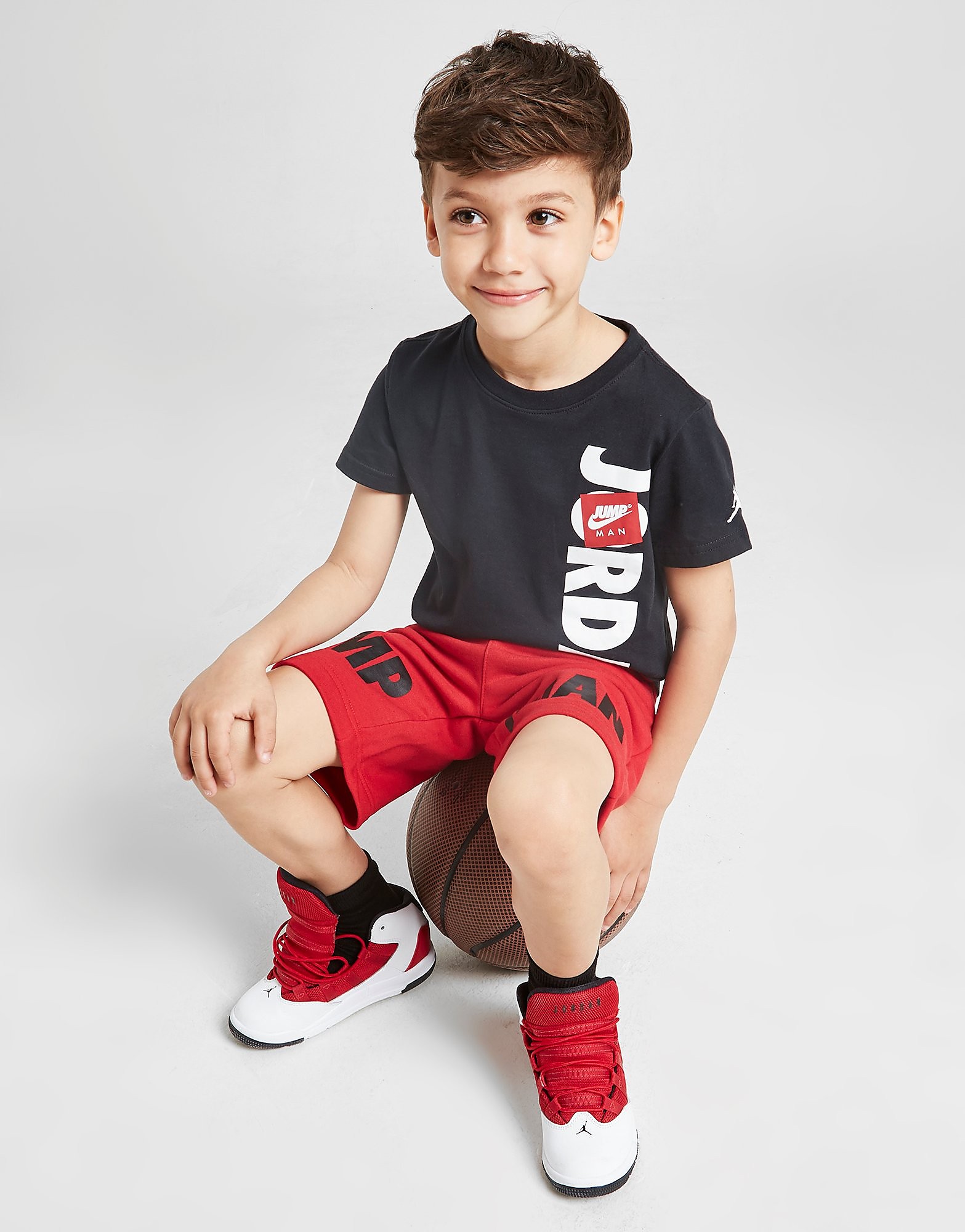 Jordan jumpman t-shirt/shorts set children - kids, musta, jordan