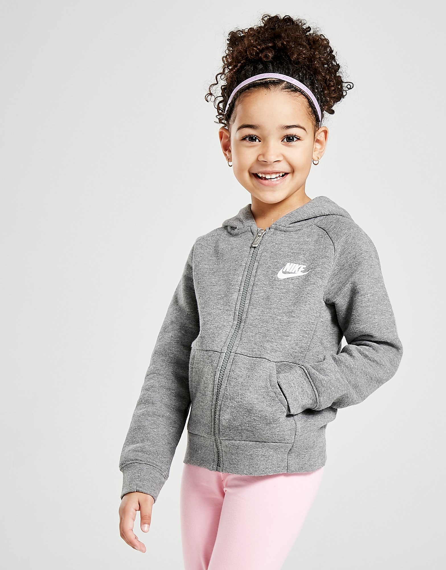 

Nike Girls' Fleece Full Zip Hoodie Children - Grey - Kids, Grey