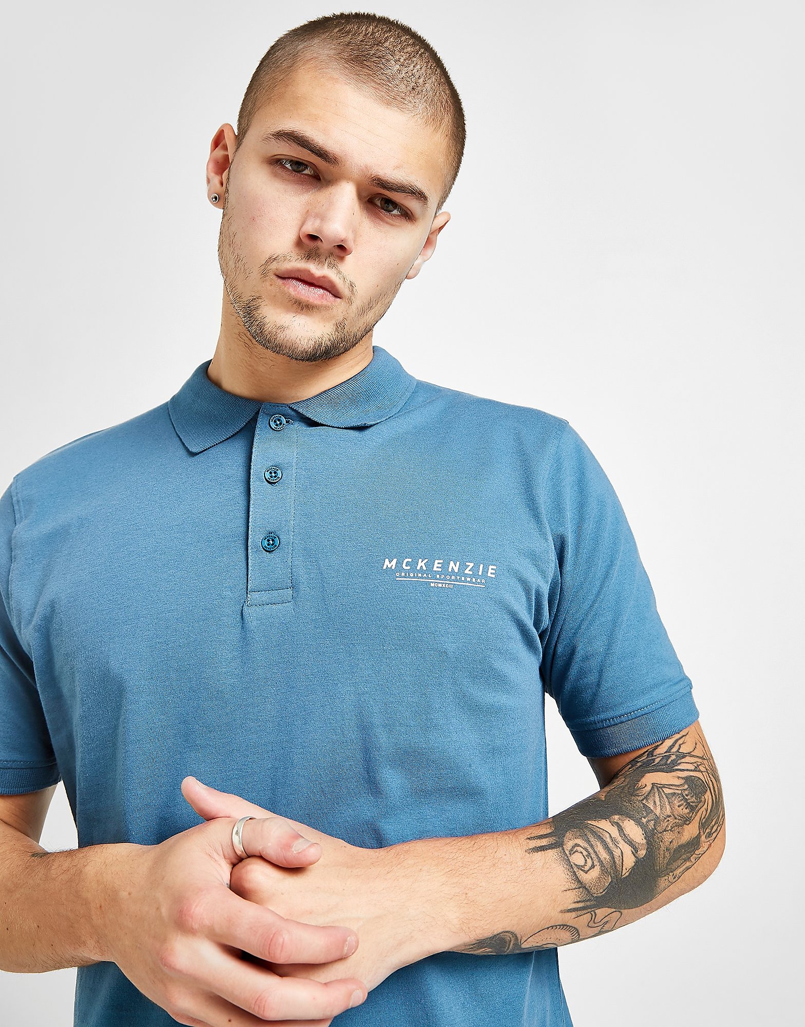 

McKenzie Essential Polo Shirt - Only at JD - Blue - Mens, Blue