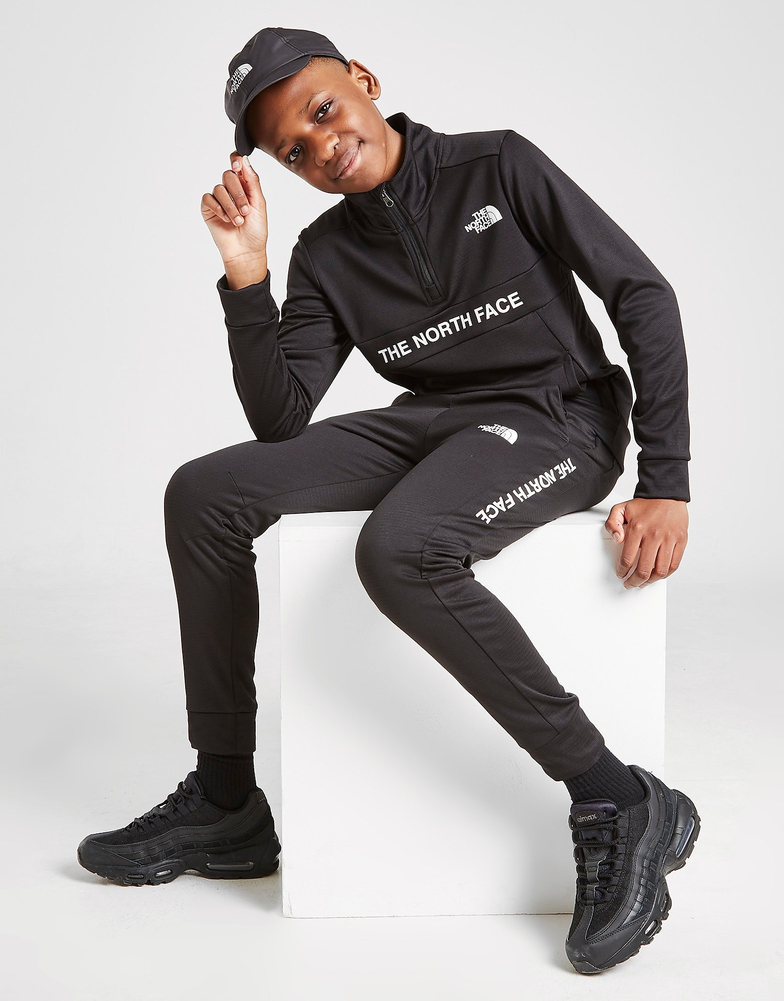 

The North Face Ampere Poly 1/4 Zip Top Junior - Only at JD - Black - Kids, Black