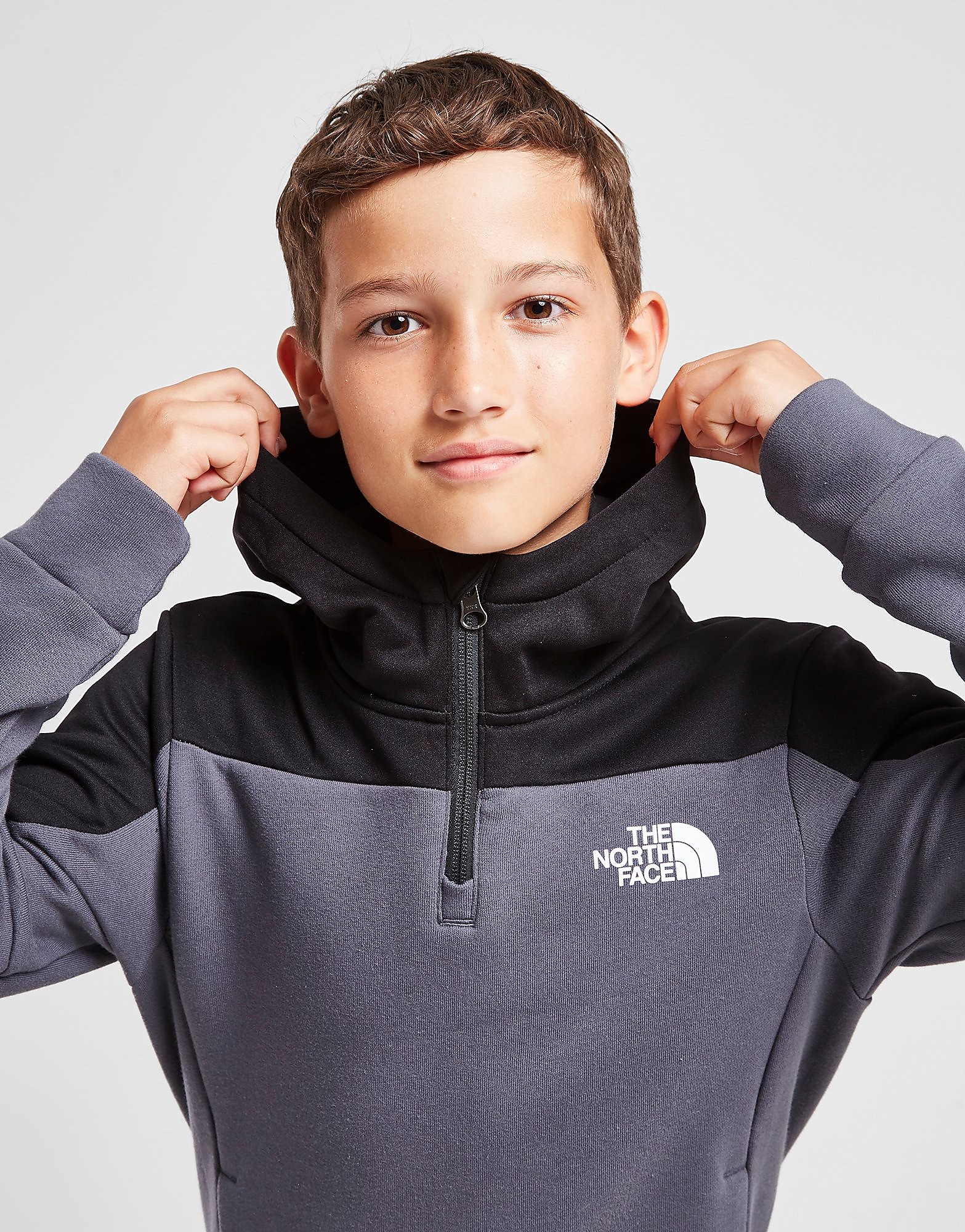 

The North Face Fabmix 1/2 Zip Hoodie Junior - Only at JD - Grey - Kids, Grey