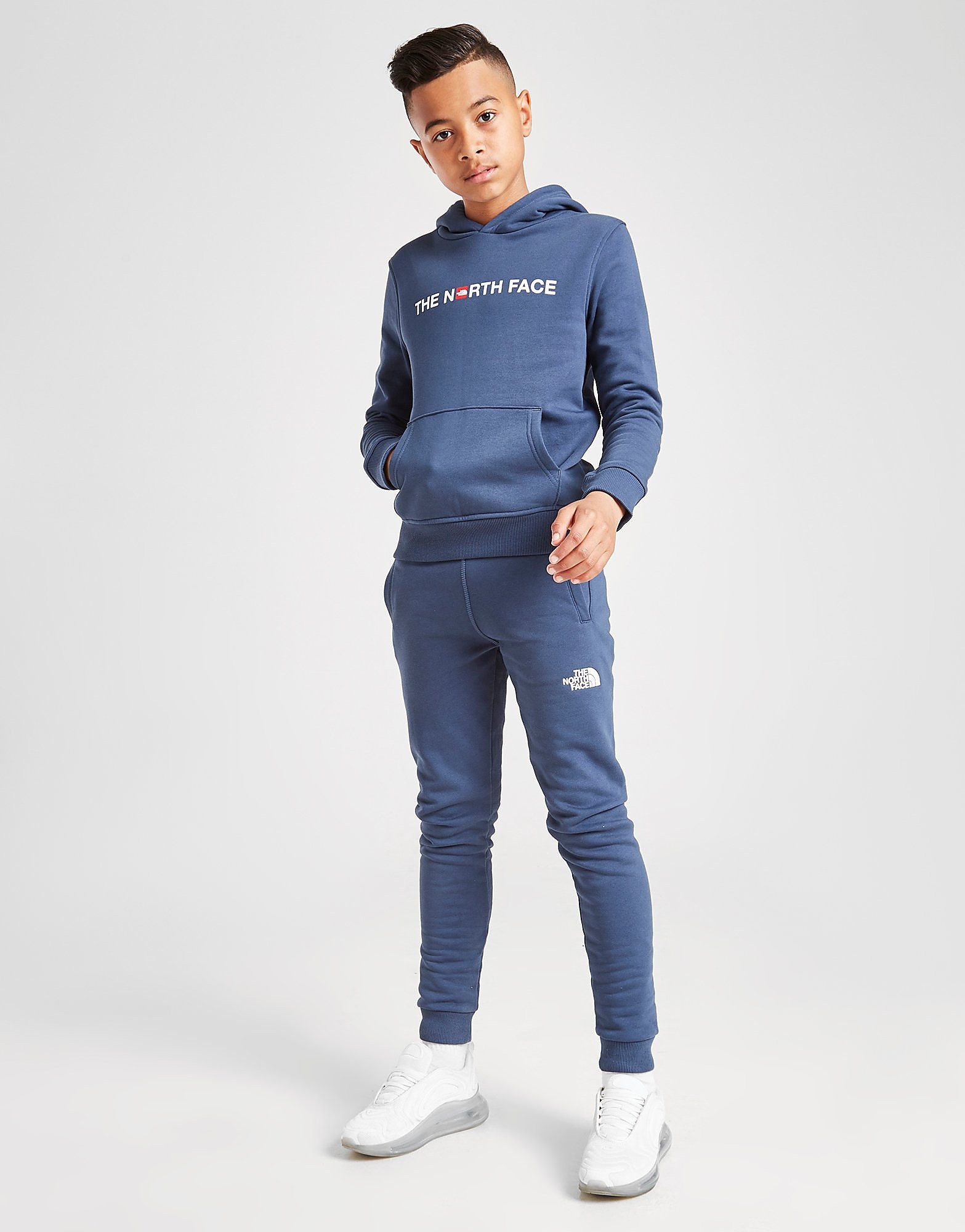 

The North Face Logo Fleece Hoodie Junior - Only at JD - Blue - Kids, Blue