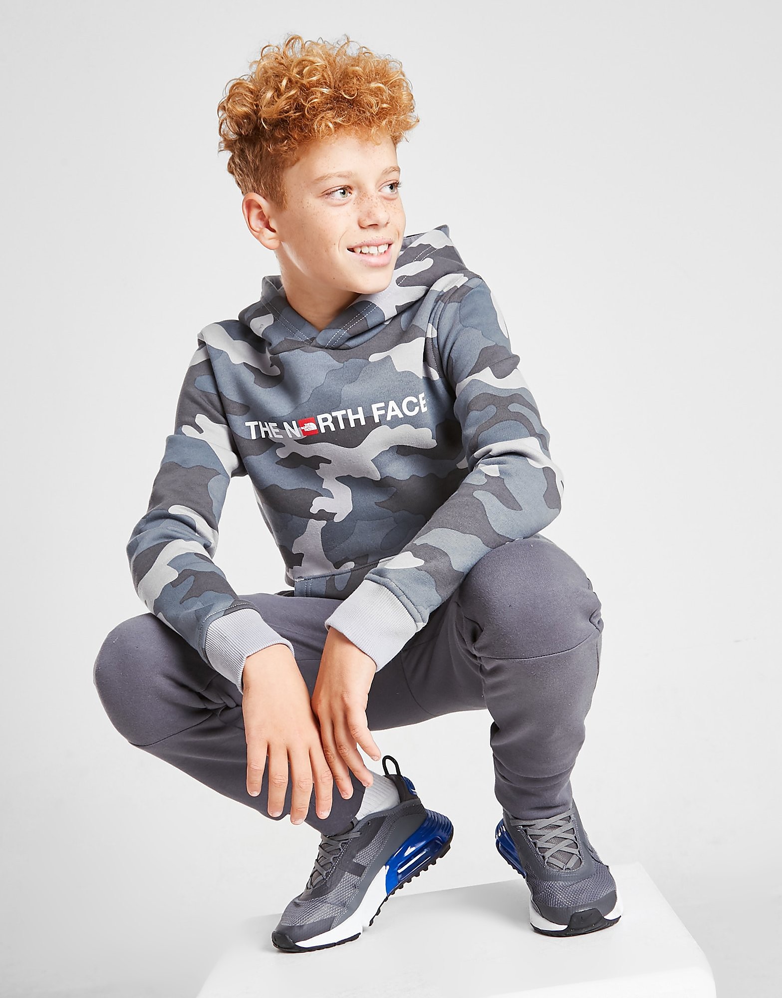 

The North Face Logo Fleece Hoodie Junior - Only at JD - Grey - Kids, Grey