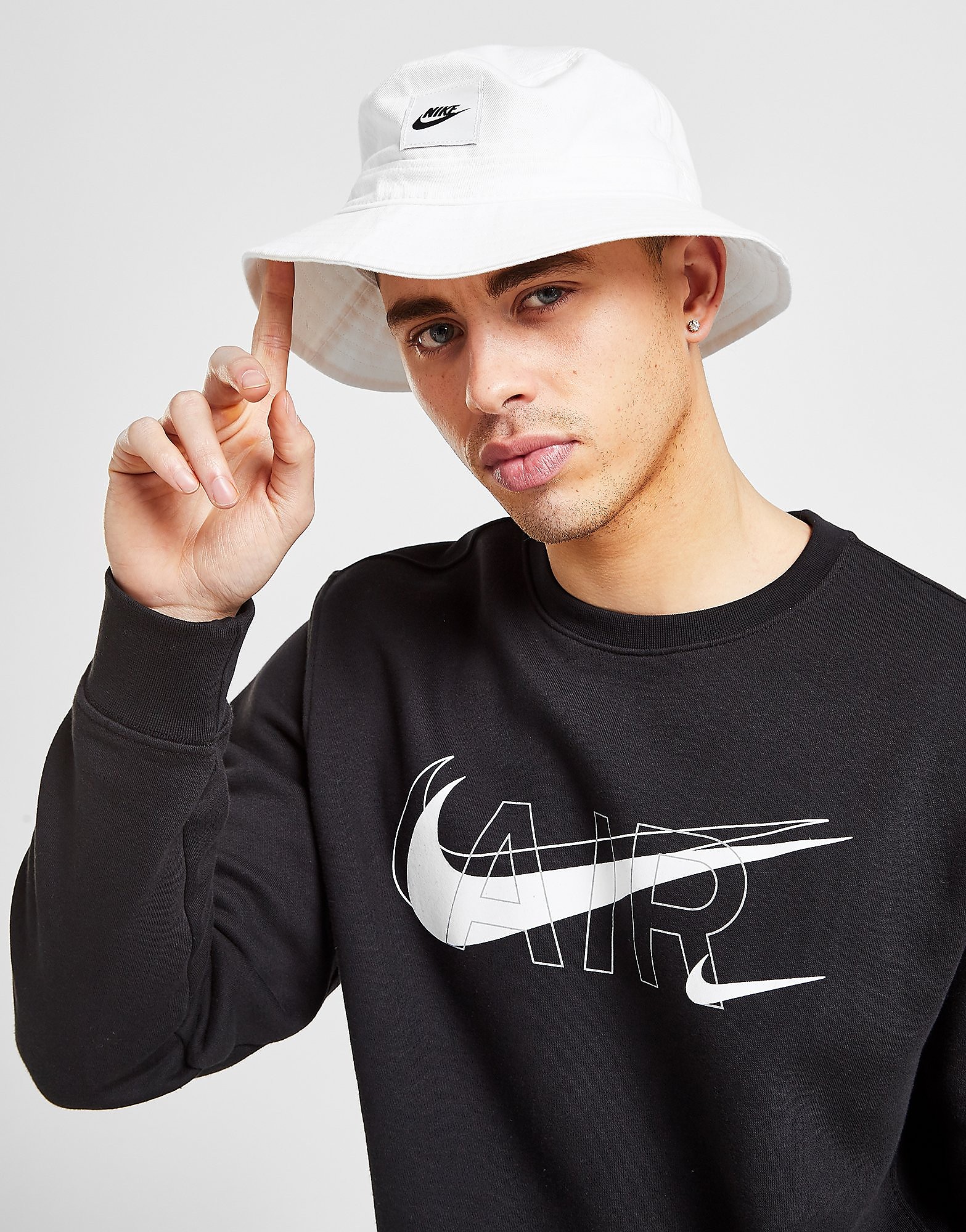 

Nike Air Fleece Crew Sweatshirt - Black - Mens, Black