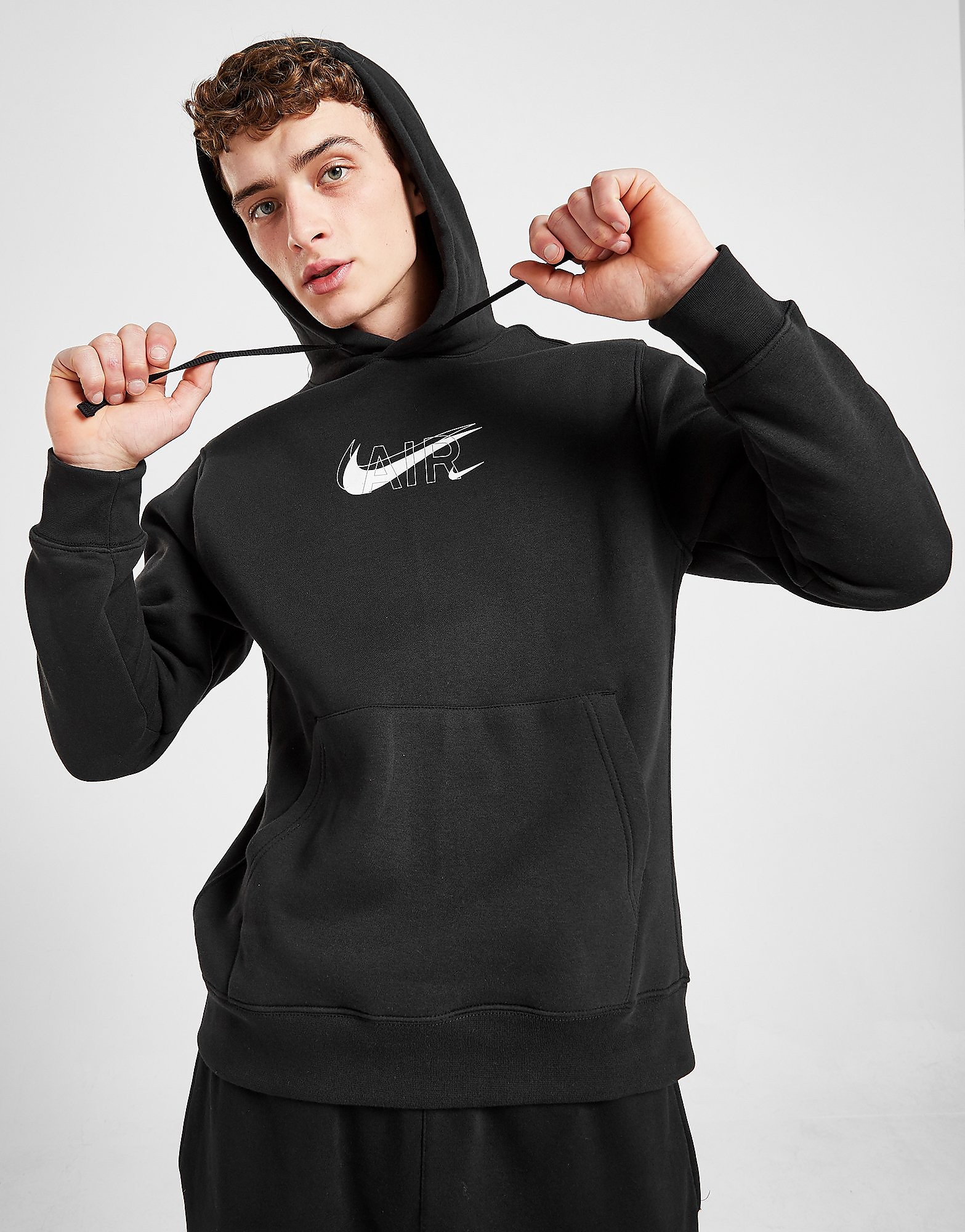 

Nike Air Overhead Hoodie - Black - Mens, Black