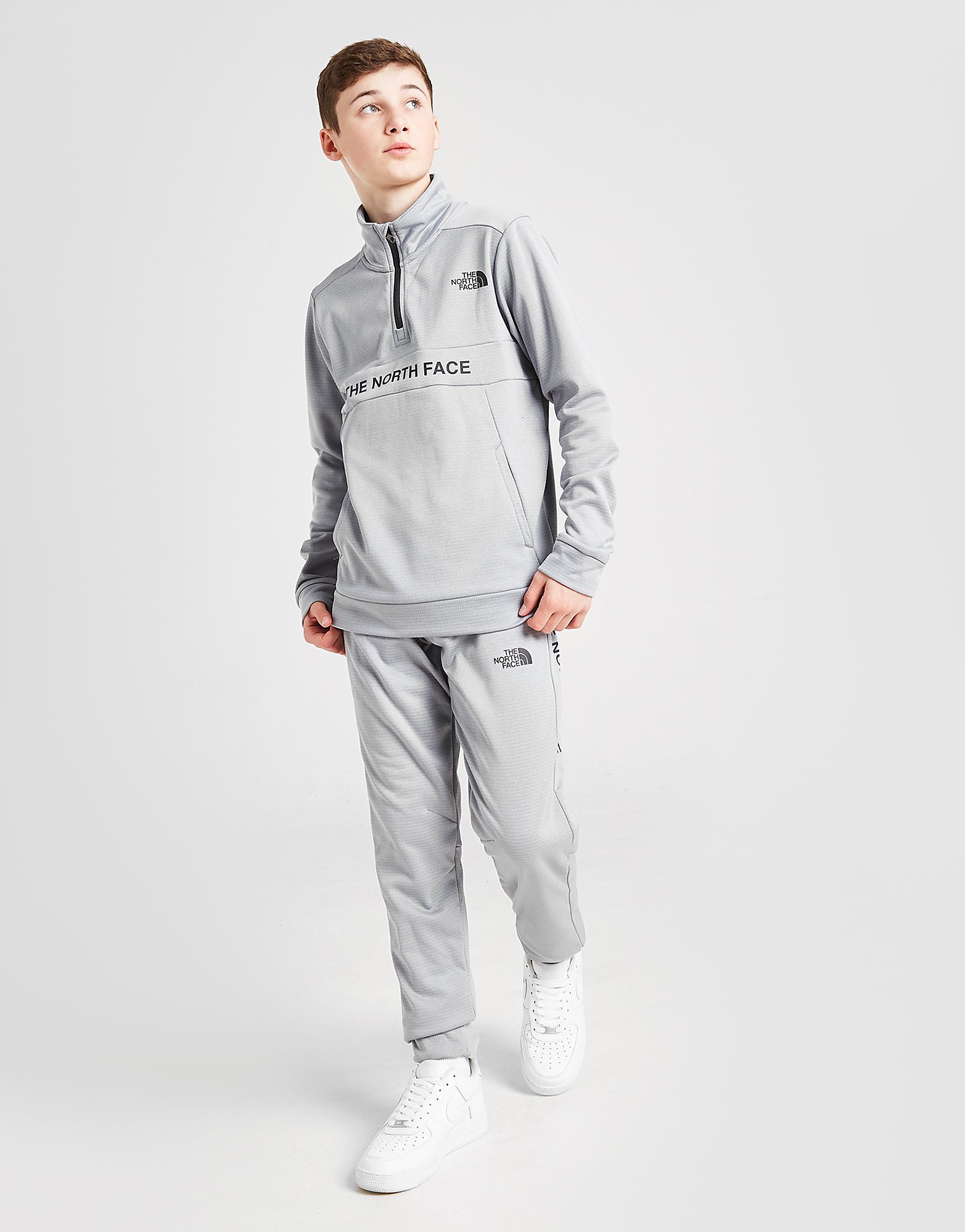 

The North Face Ampere Poly 1/4 Zip Top Junior - Only at JD - Grey - Kids, Grey