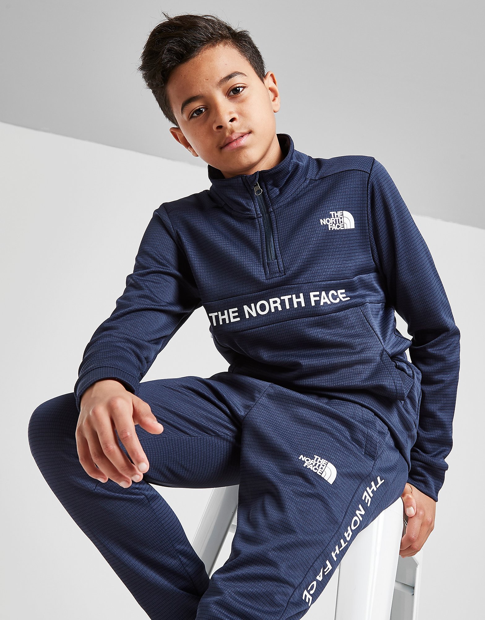 

The North Face Ampere Poly 1/4 Zip Top Junior - Only at JD - Blue - Kids, Blue