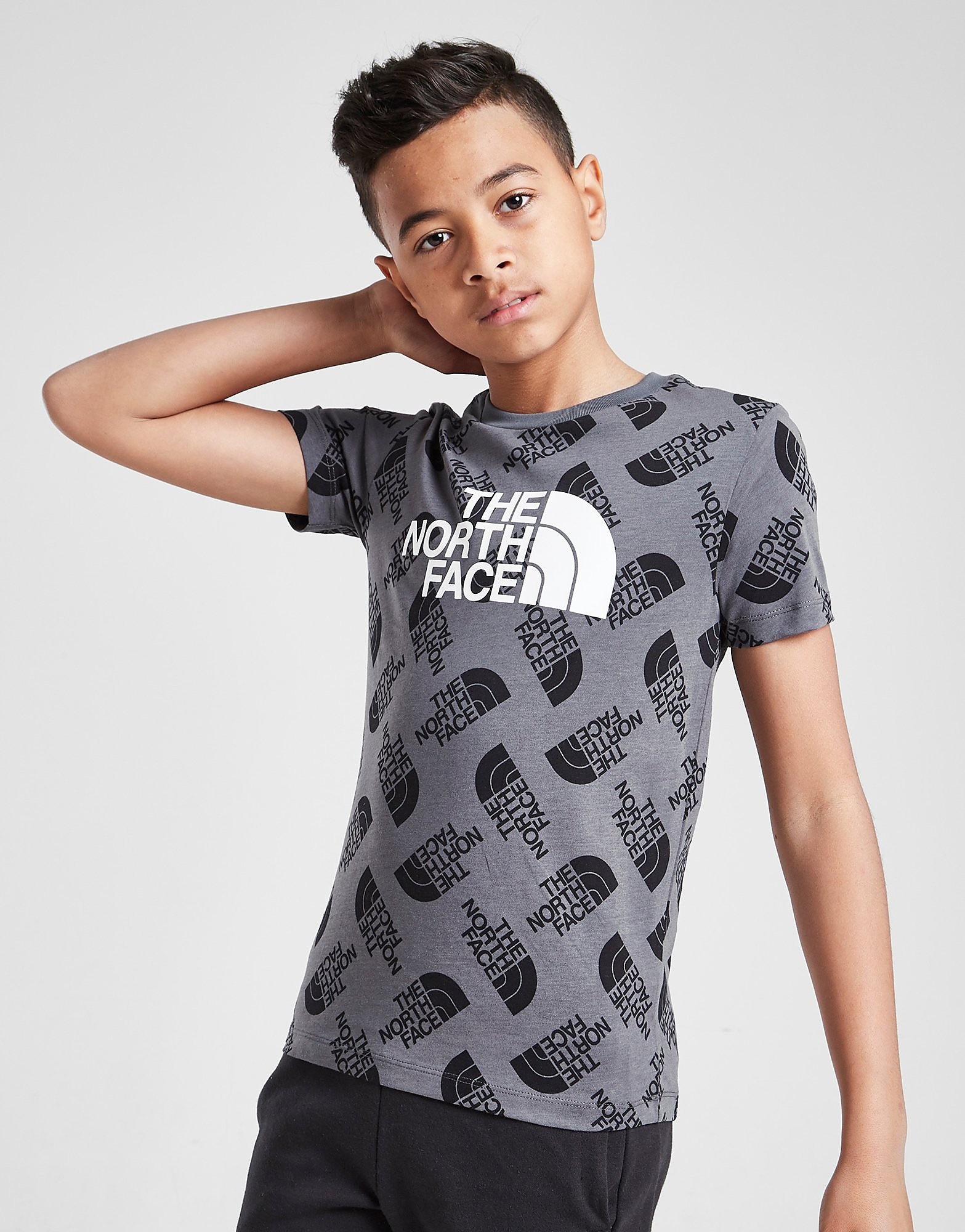 

The North Face All Over Print T-Shirt Junior - Only at JD - Grey - Kids, Grey
