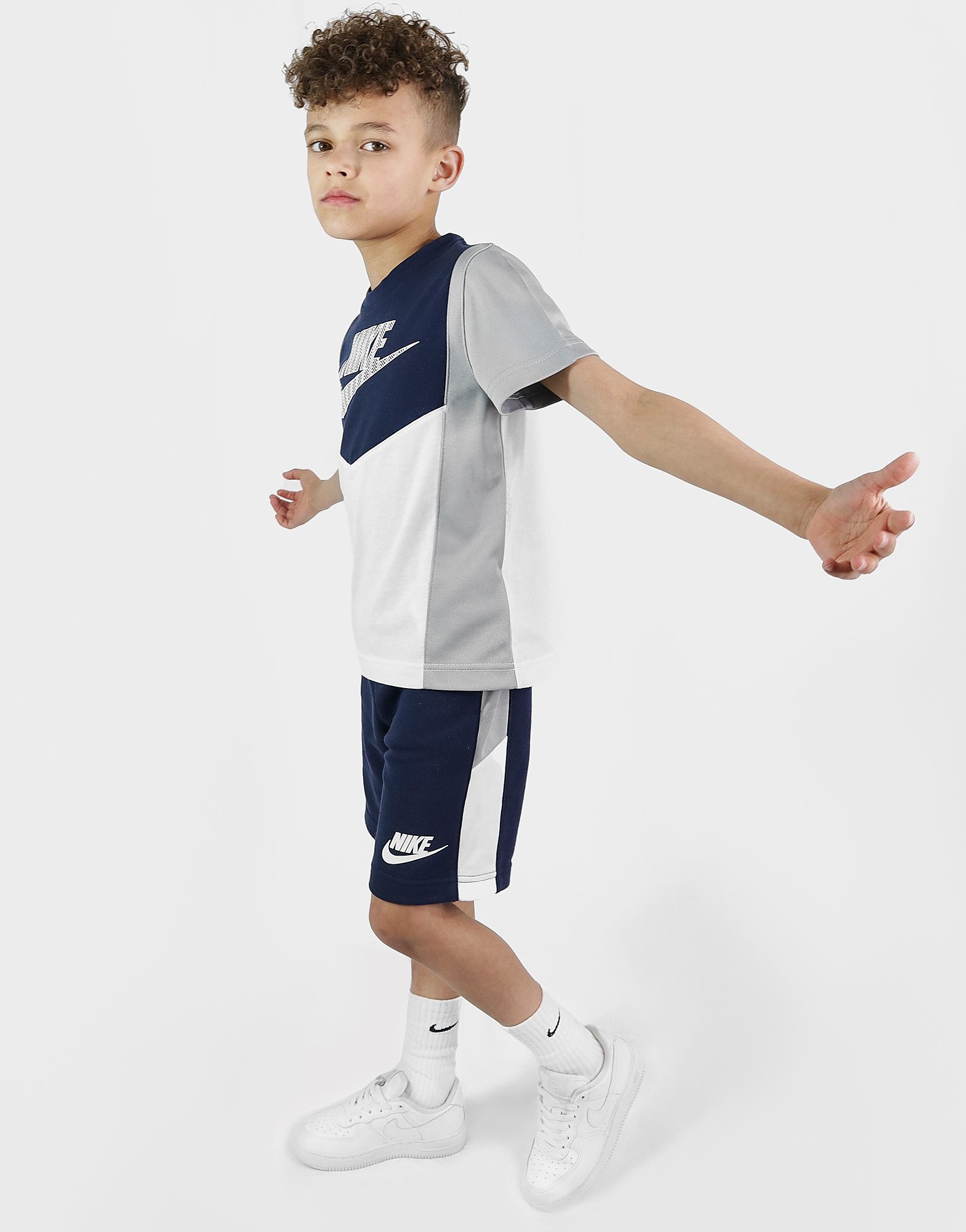 

Nike Hybrid T-Shirt/Shorts Set Children - Only at JD - Blue - Kids, Blue