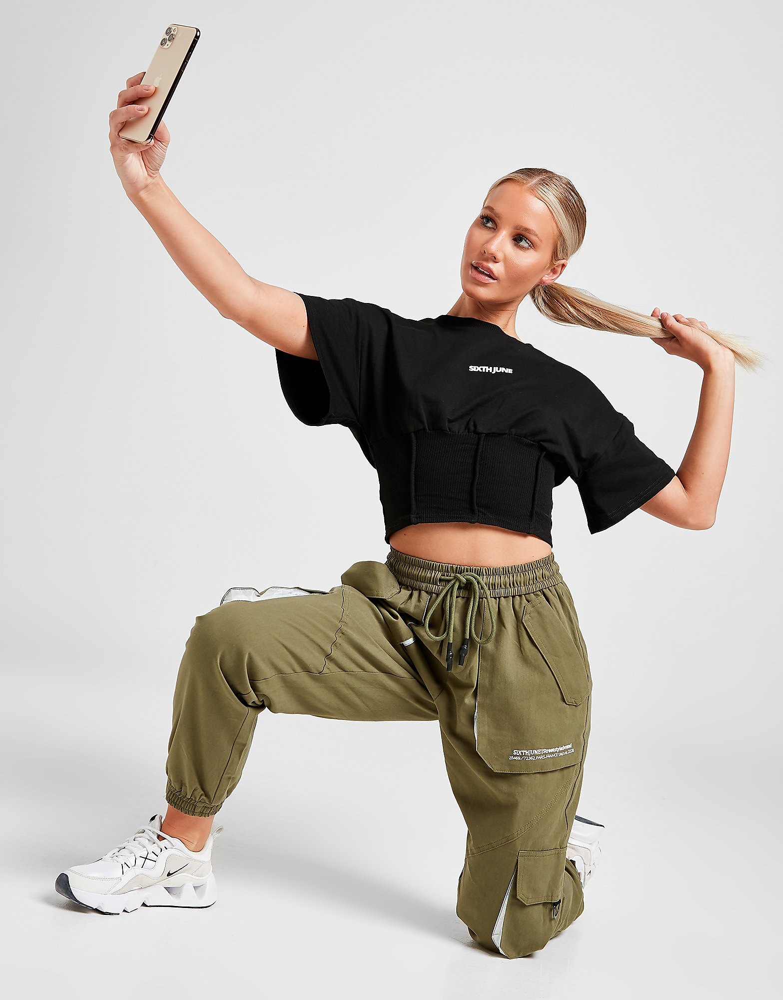 

Sixth June Pocket Cargo Pants - Green - Womens, Green