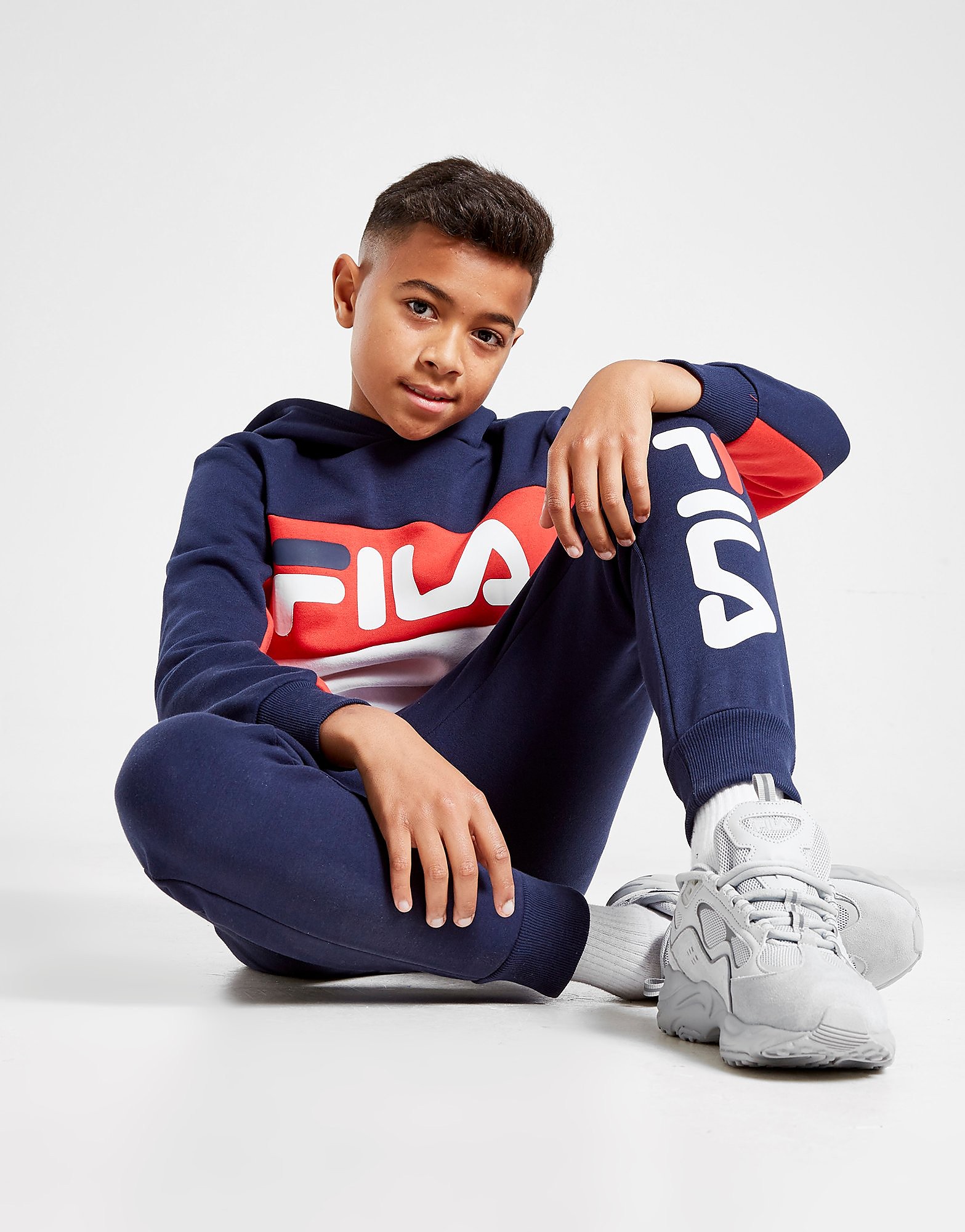 

Fila James Colour Block Overhead Tracksuit Junior - Only at JD - Blue - Kids, Blue
