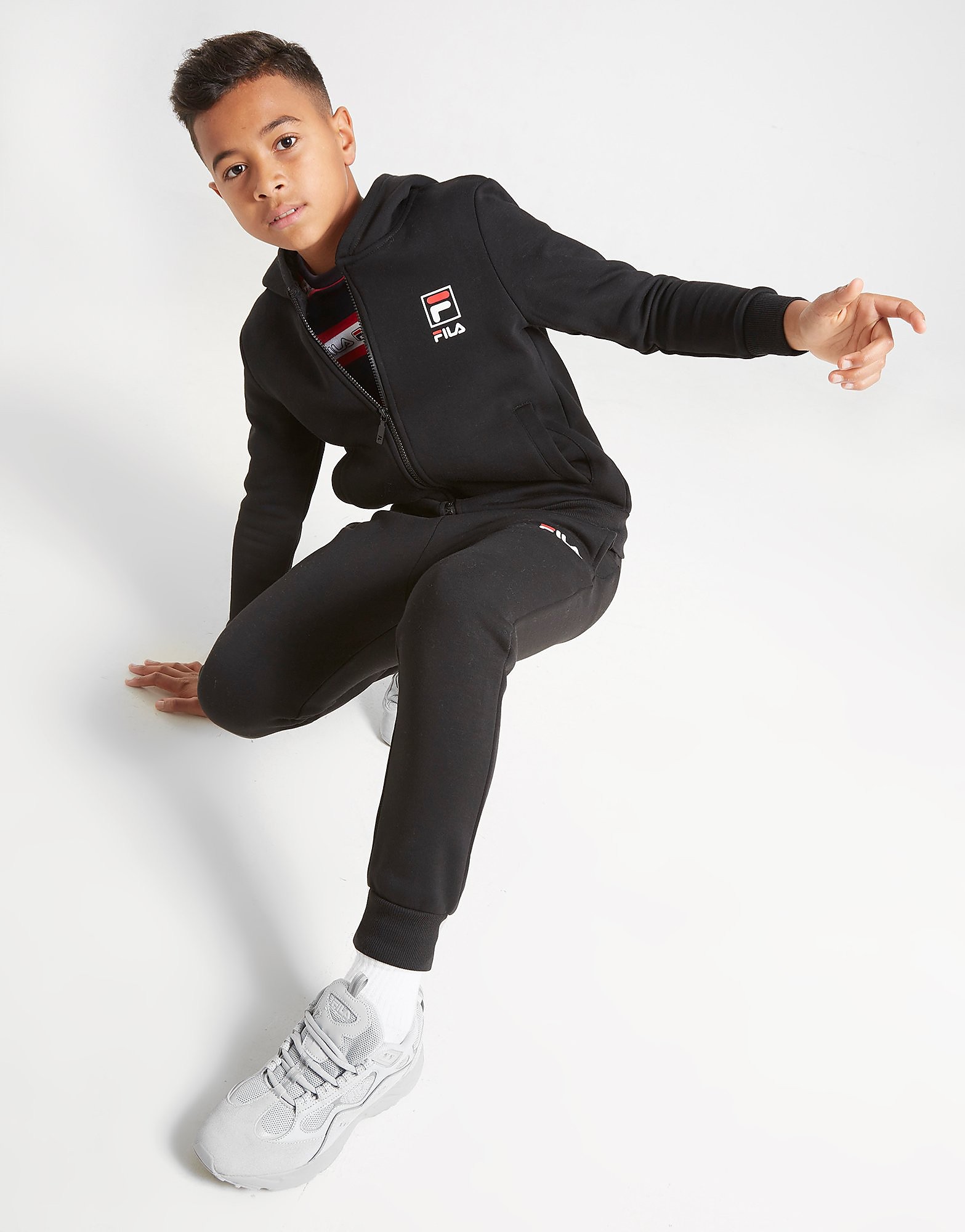 

Fila Walker Full Zip Tracksuit Junior - Only at JD - Black - Kids, Black