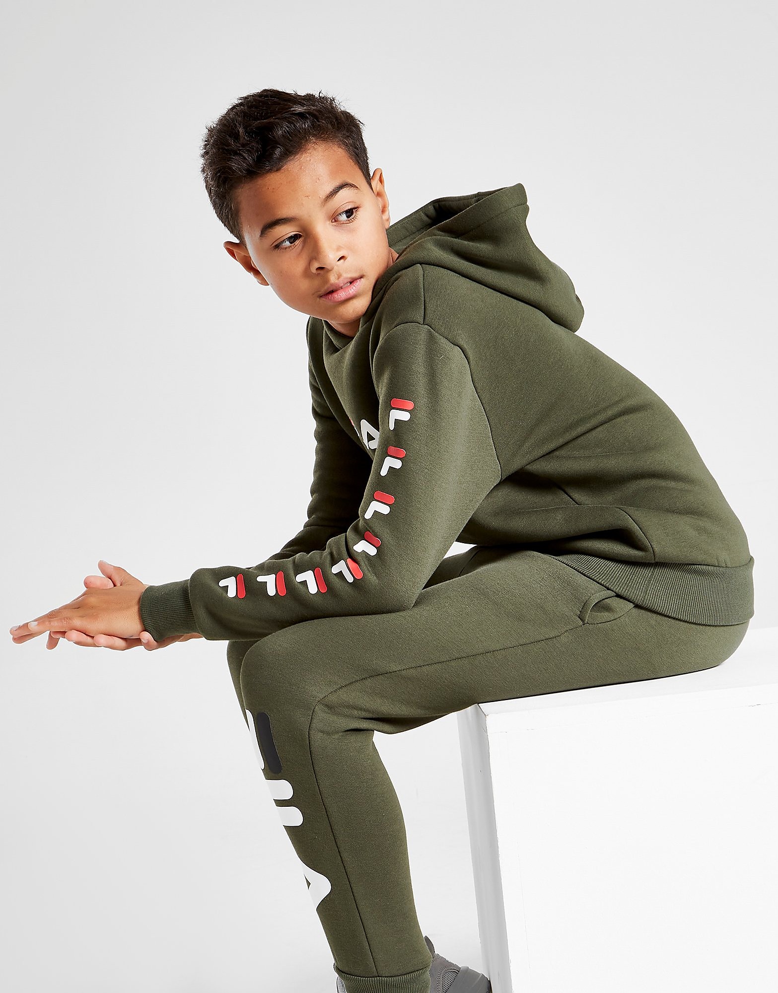 

Fila Leatham Repeat F Logo Hoodie Junior - Only at JD - Green - Kids, Green