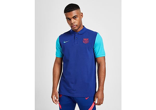 Nike Polo FC Barcelona pour Homme - Deep Royal Blue/Oracle Aqua/Oracle Aqua, Deep Royal Blue/Oracle