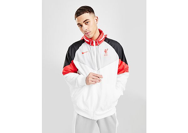 Nike Veste à capuche Liverpool FC Windrunner - White/Wolf Grey/Black/Laser Crimson, White/Wolf Grey/