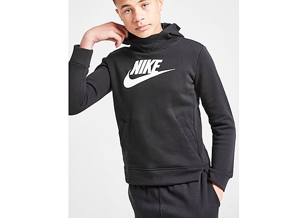 Nike Sweat à Capuche Fille Futura Overheas Junior - Black/White, Black/White